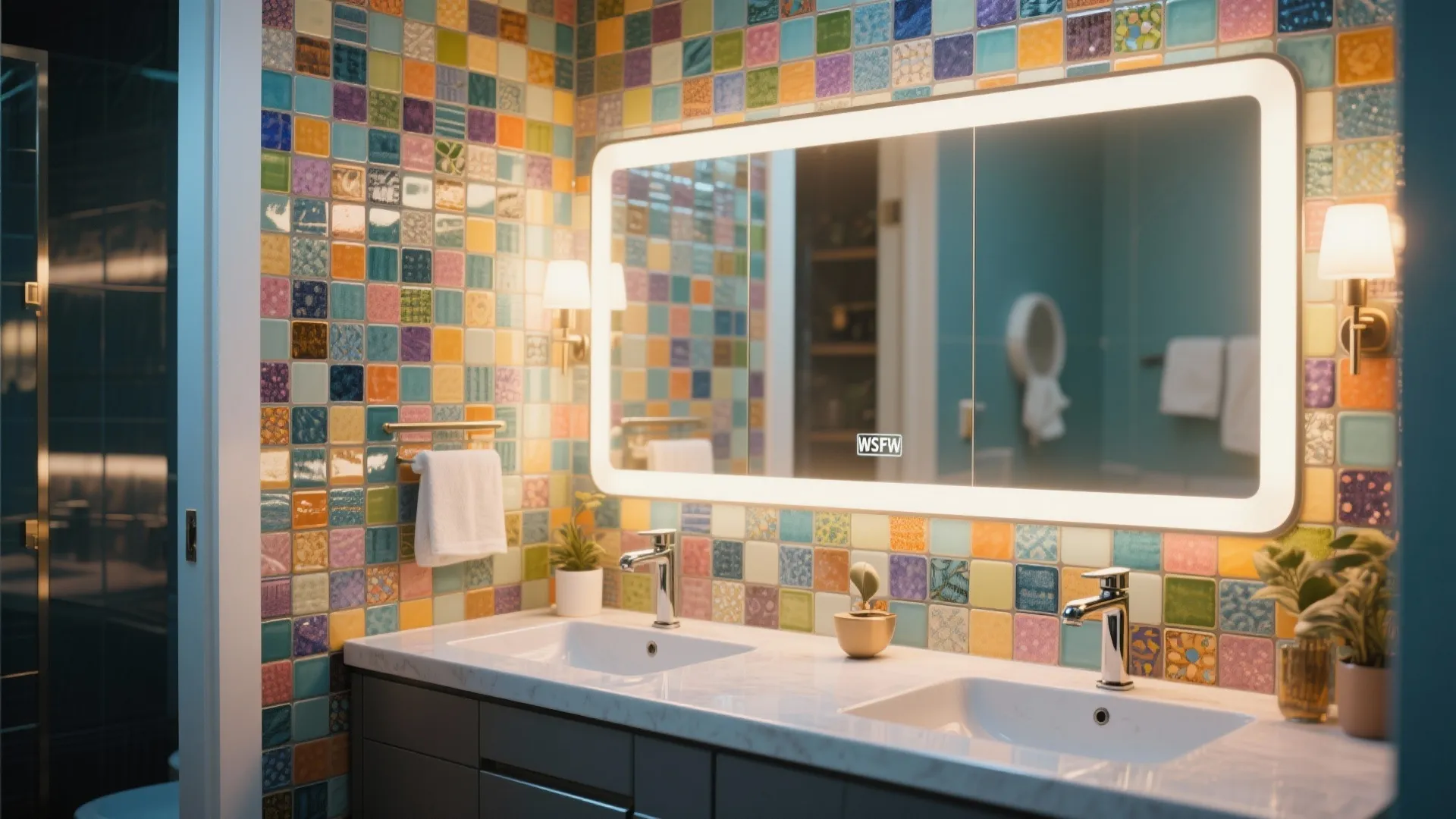 5. Mosaic Accent Walls