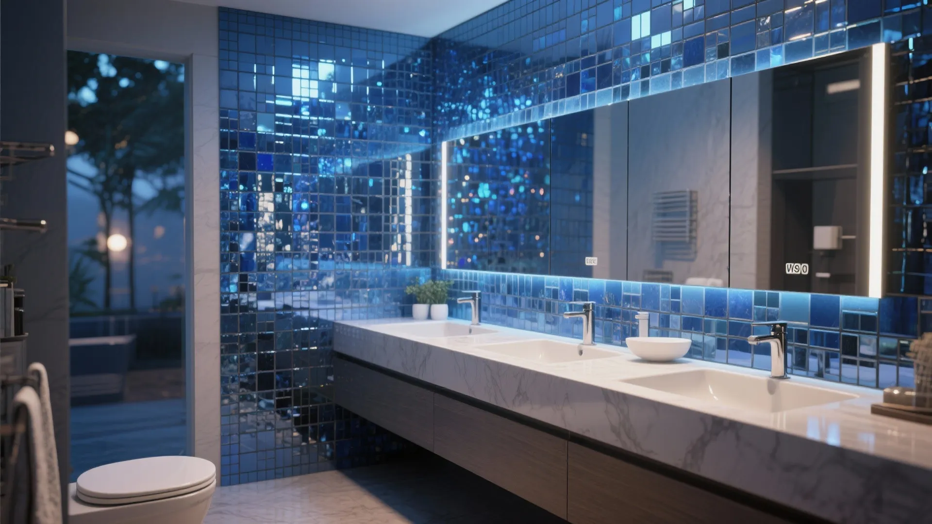 3. Mosaic Accent Walls