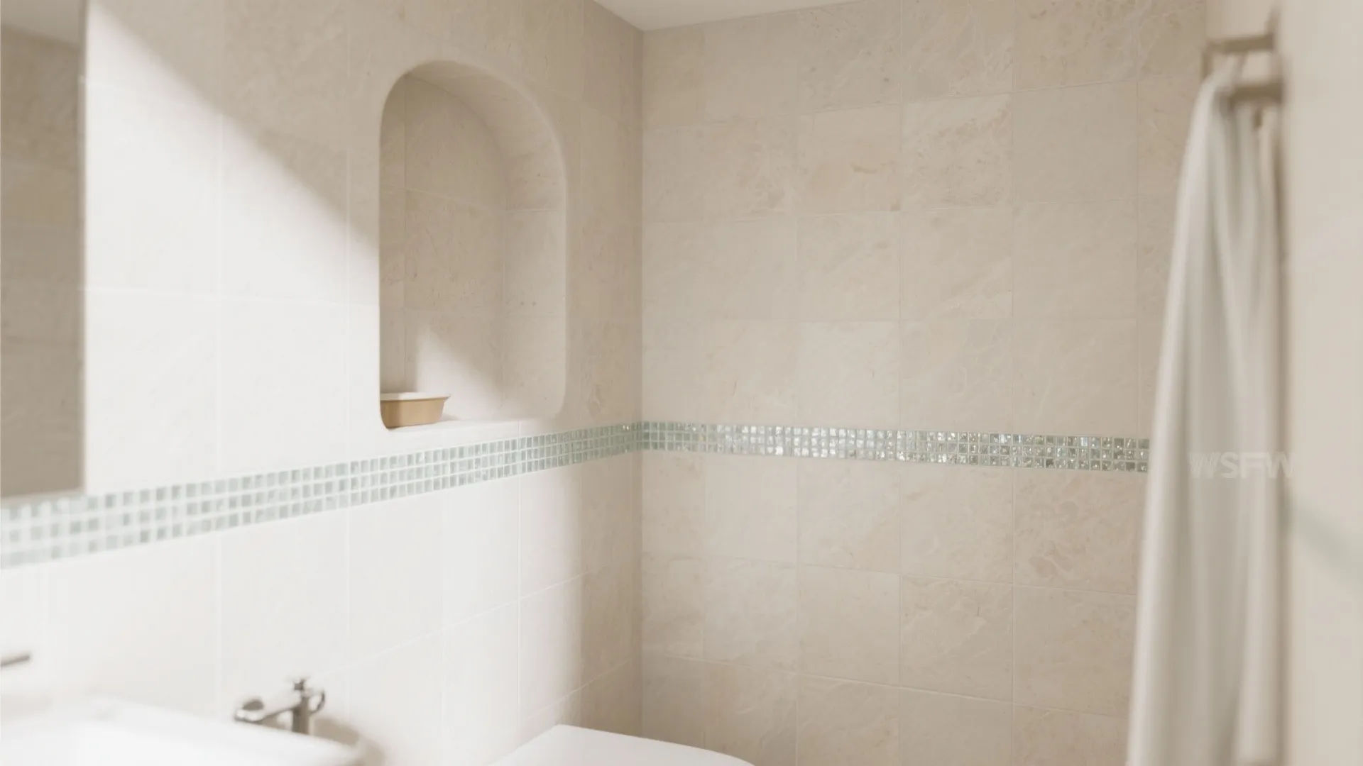 Mosaic Accents and Slim Borders