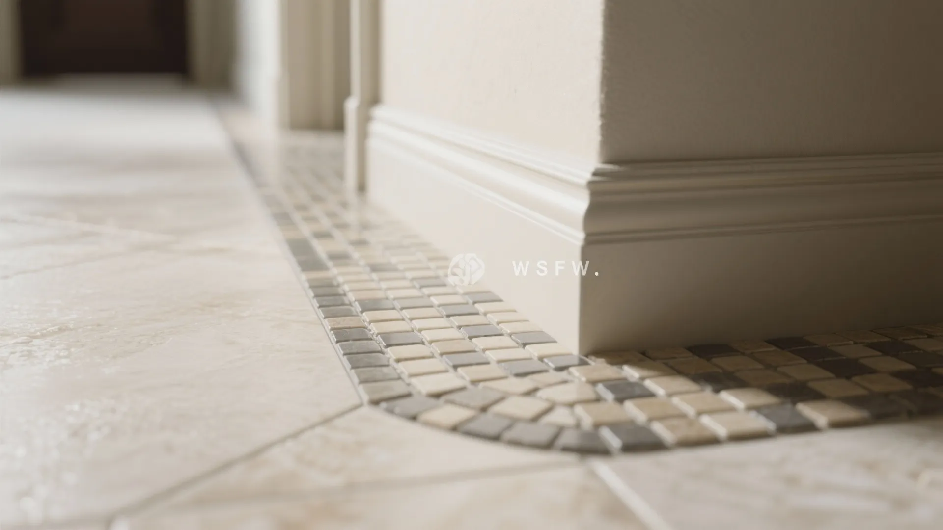 Mosaic ribbon for rhythm and wayfinding