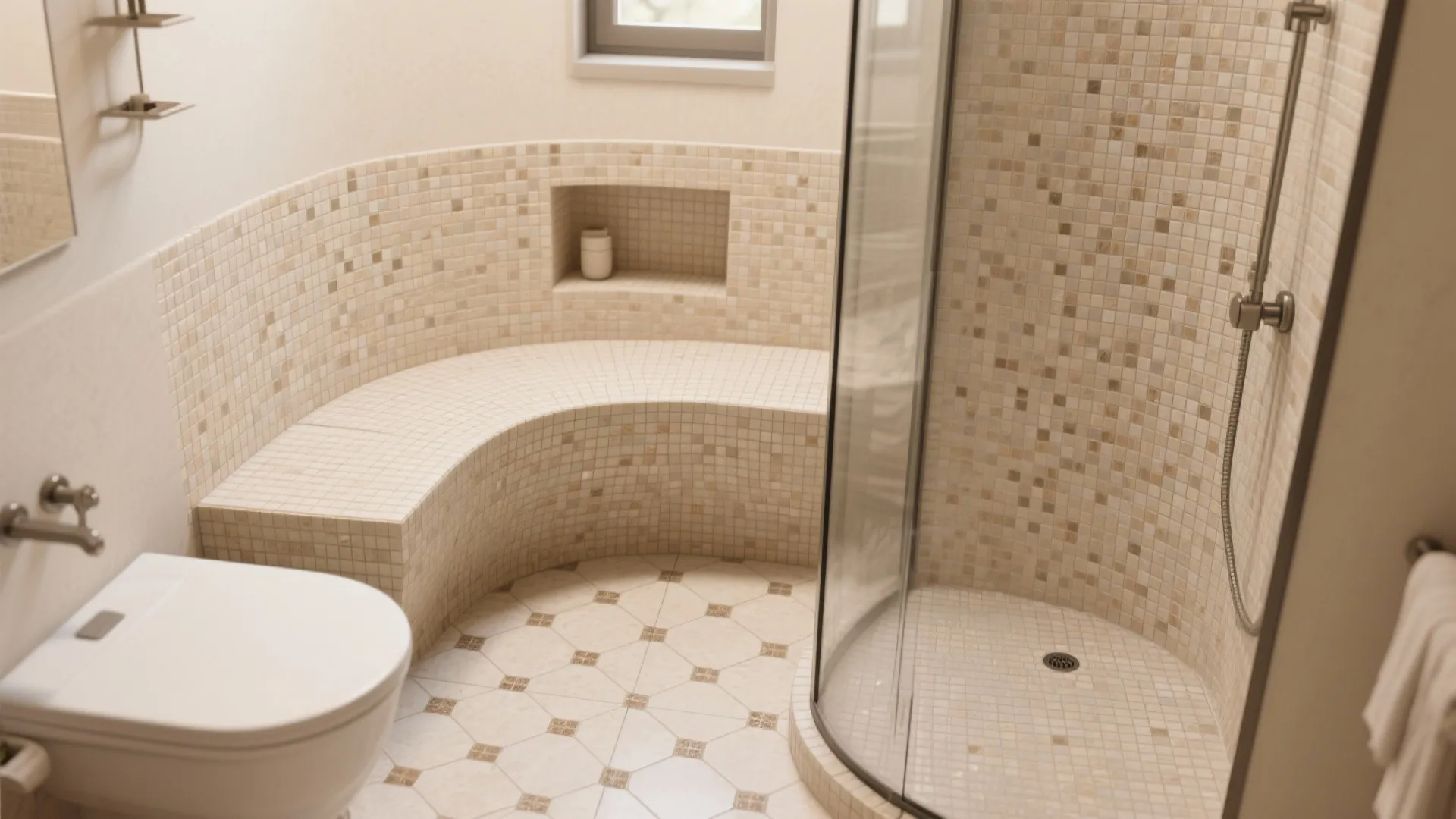 Small-Format Mosaic for Curves and Niche Details