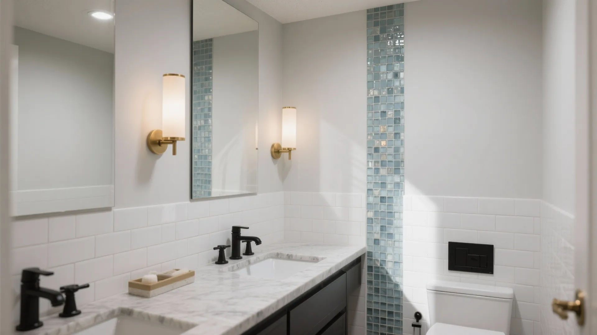 1) Mosaic Tile Feature Walls