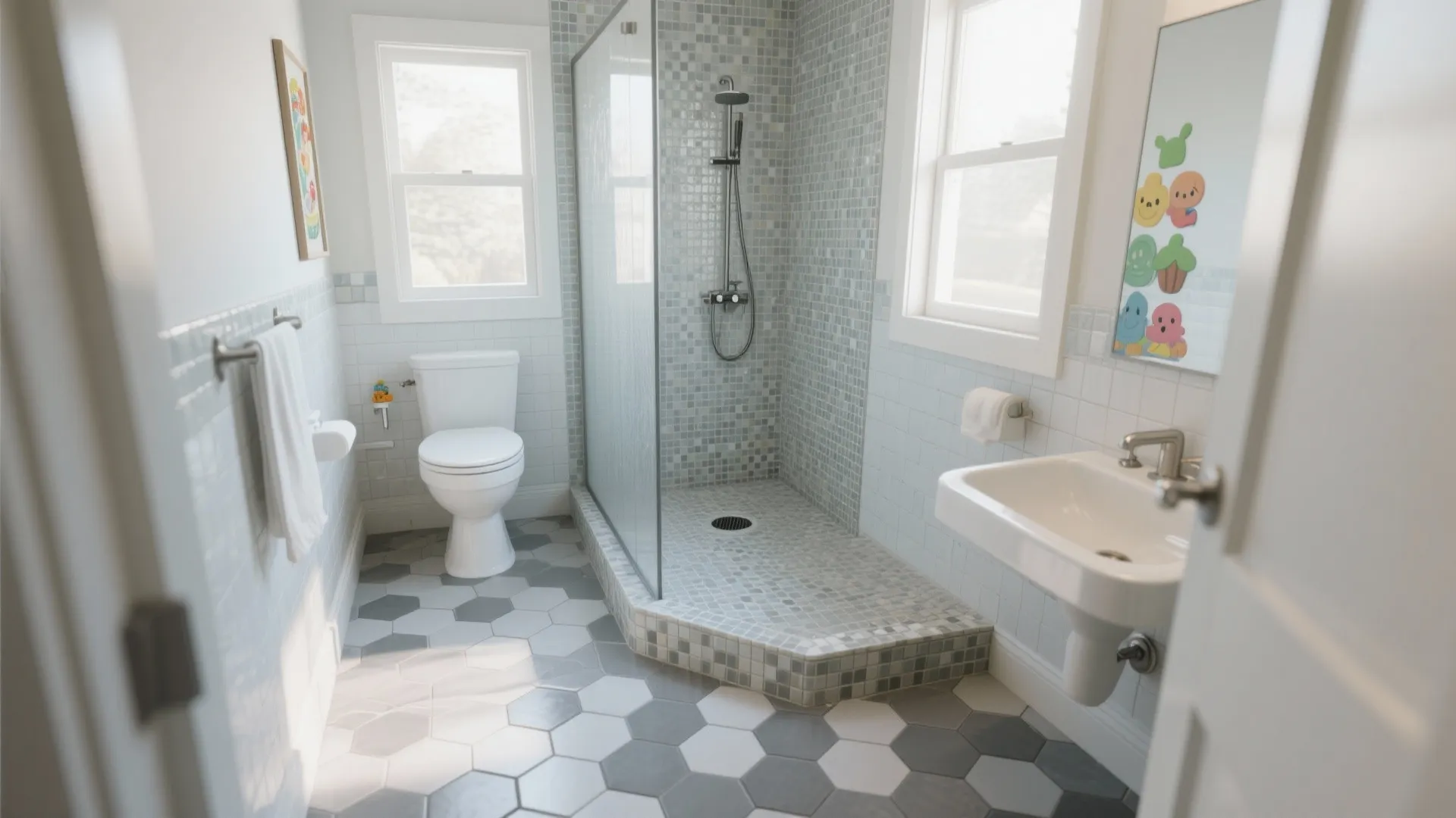 Mosaic Hex or Penny Rounds for Grip and Character