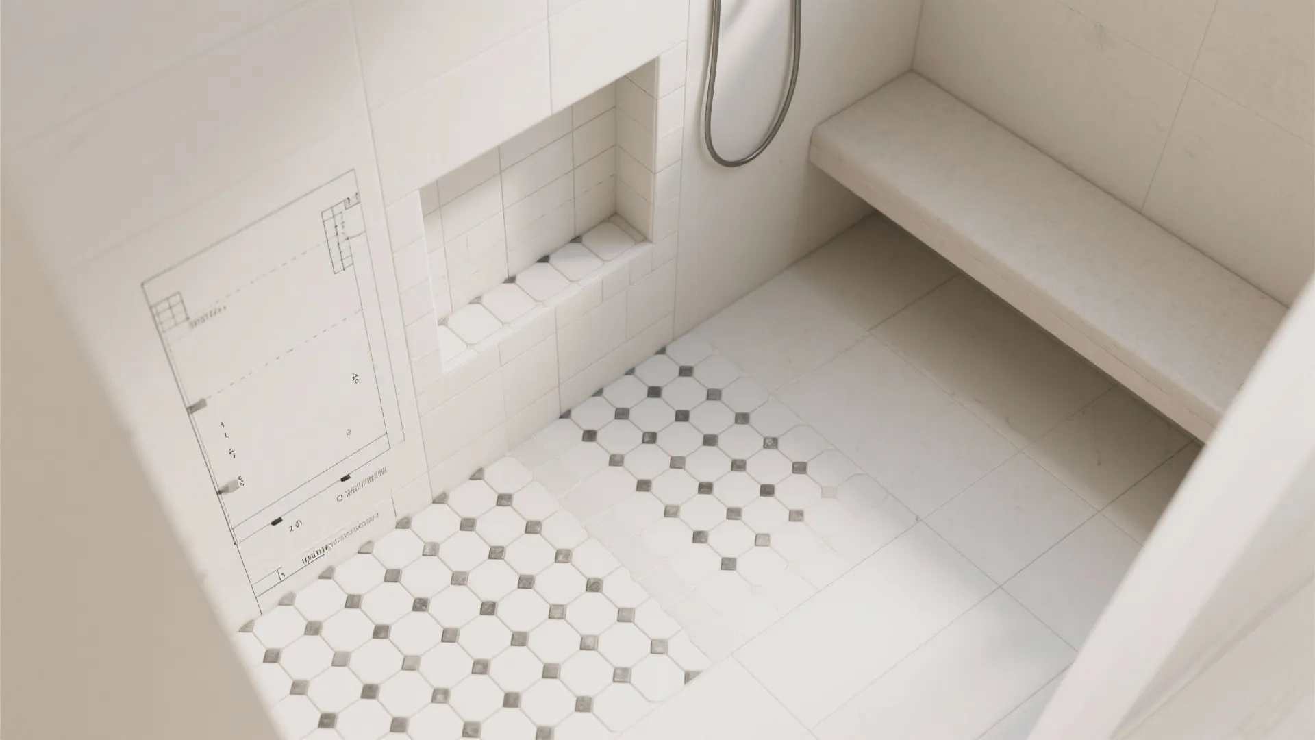 Matte Micro Mosaics for Curves and Niches