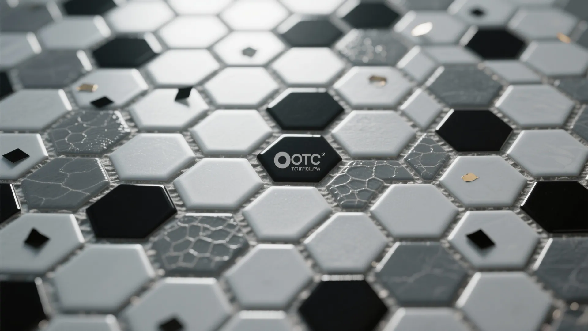 Geometric Mosaics With Bold Grout Contrast