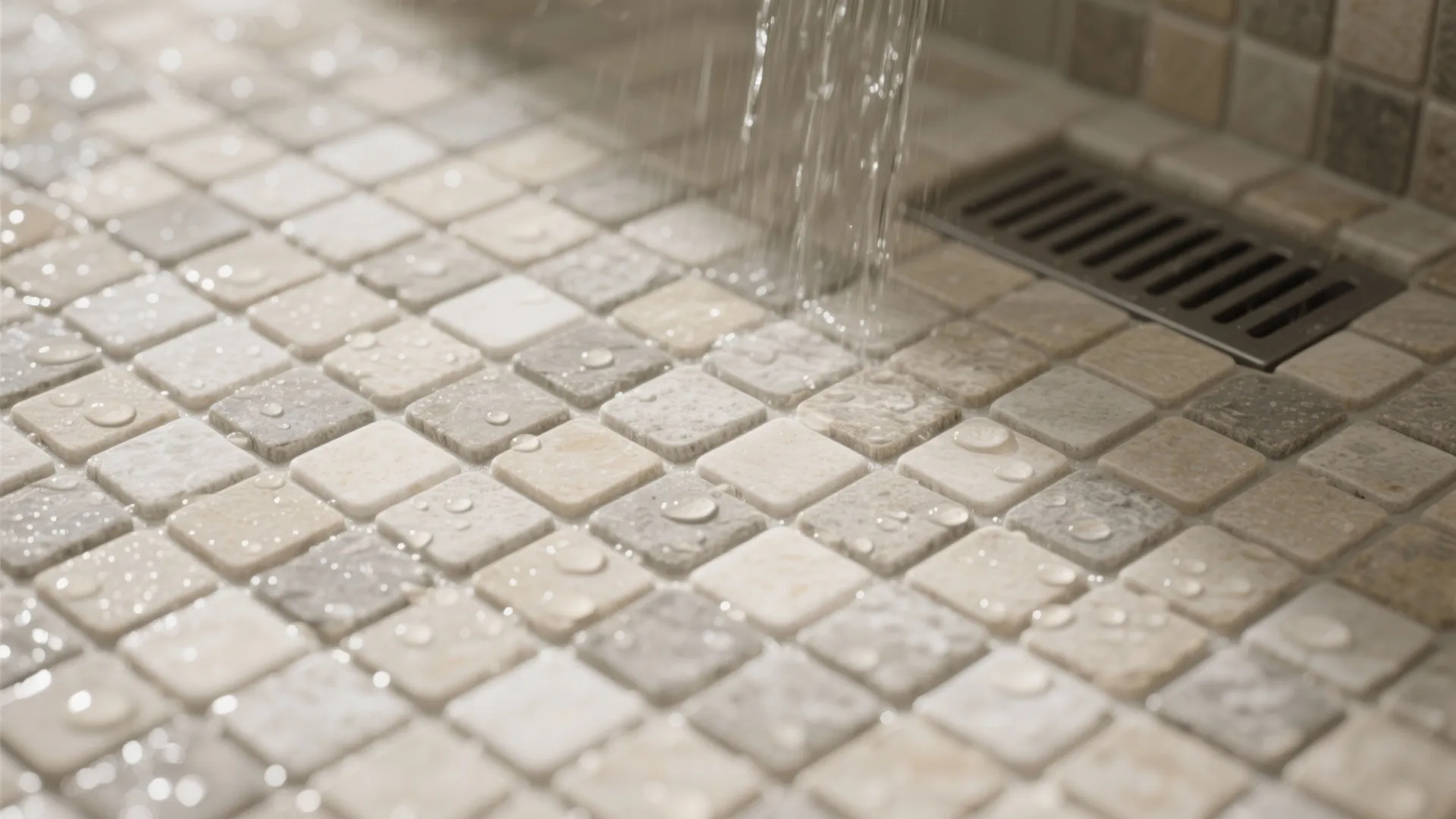 Textured Stone Mosaics Underfoot