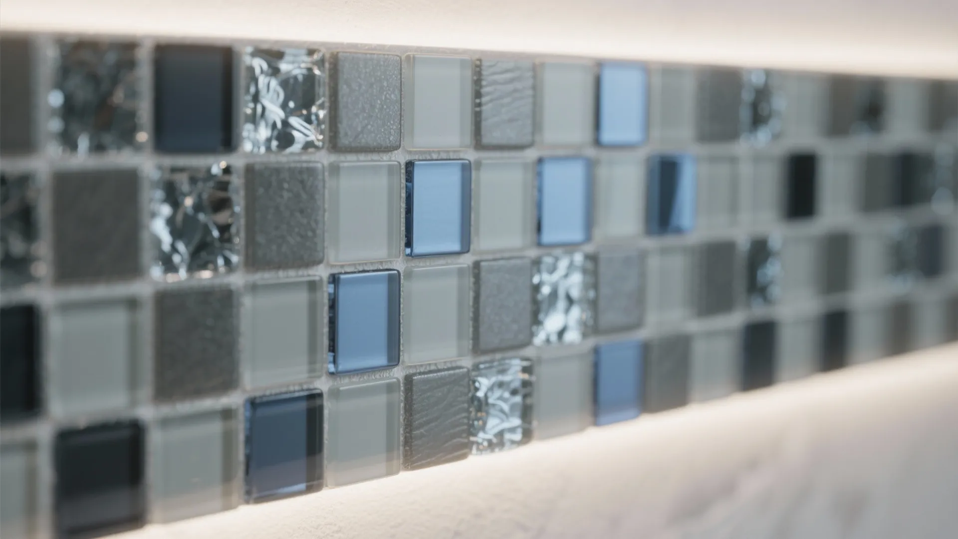 Glass Mosaic Accents for a Clean, Modern Edge