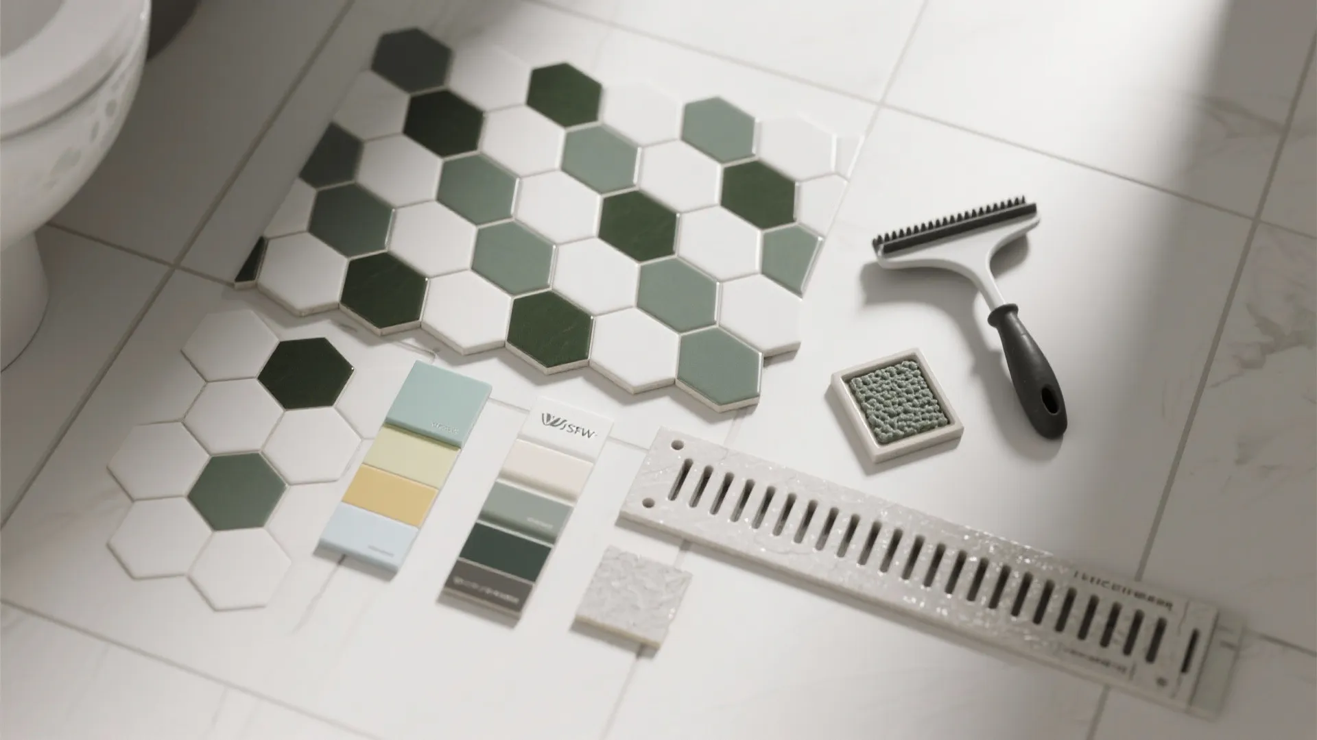 Mosaic Floors for More Grout Grip