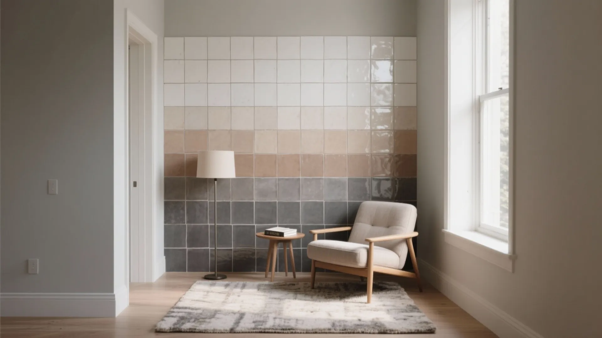 Mosaic blends with matte grout