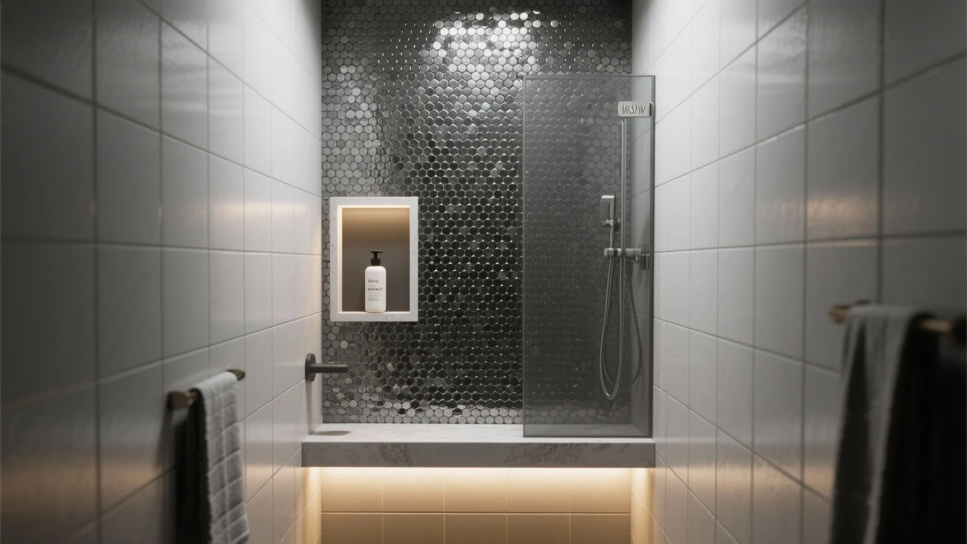 Graphic Mosaics with Niche Lighting