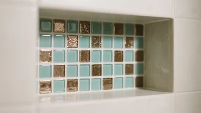 Mosaic Tile Shower Niche Design for Modern Bathrooms