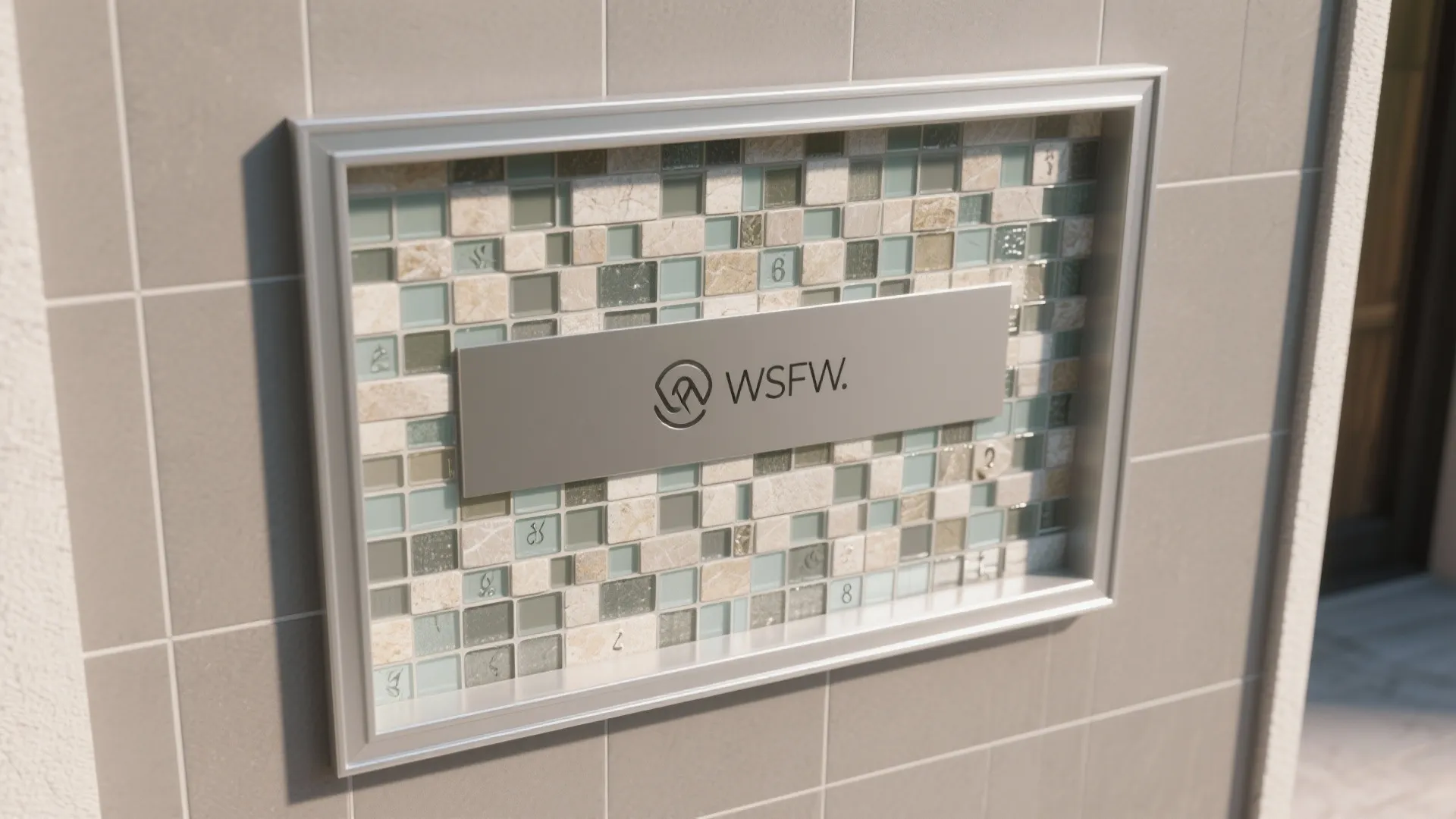 Idea 3: A mosaic address panel that doubles as identity