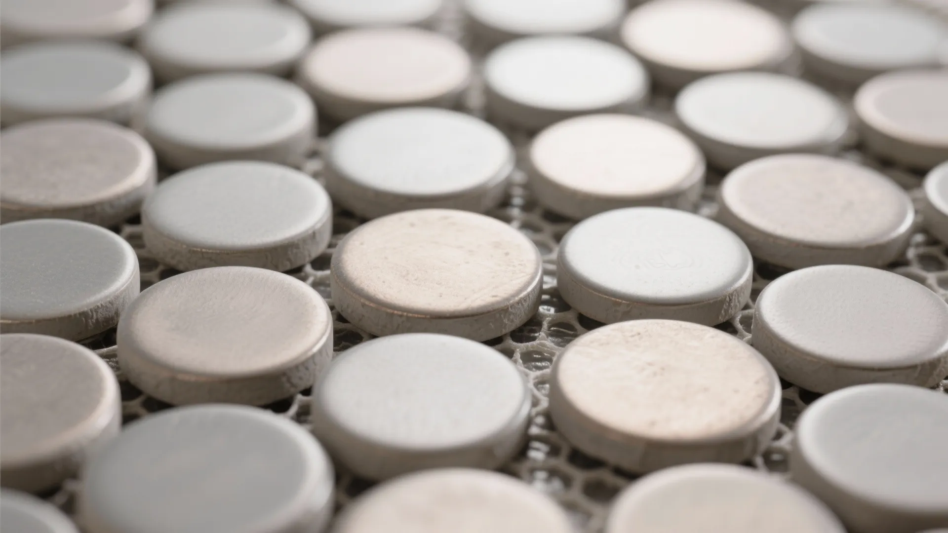 4) Geometric mosaics with a calm color field