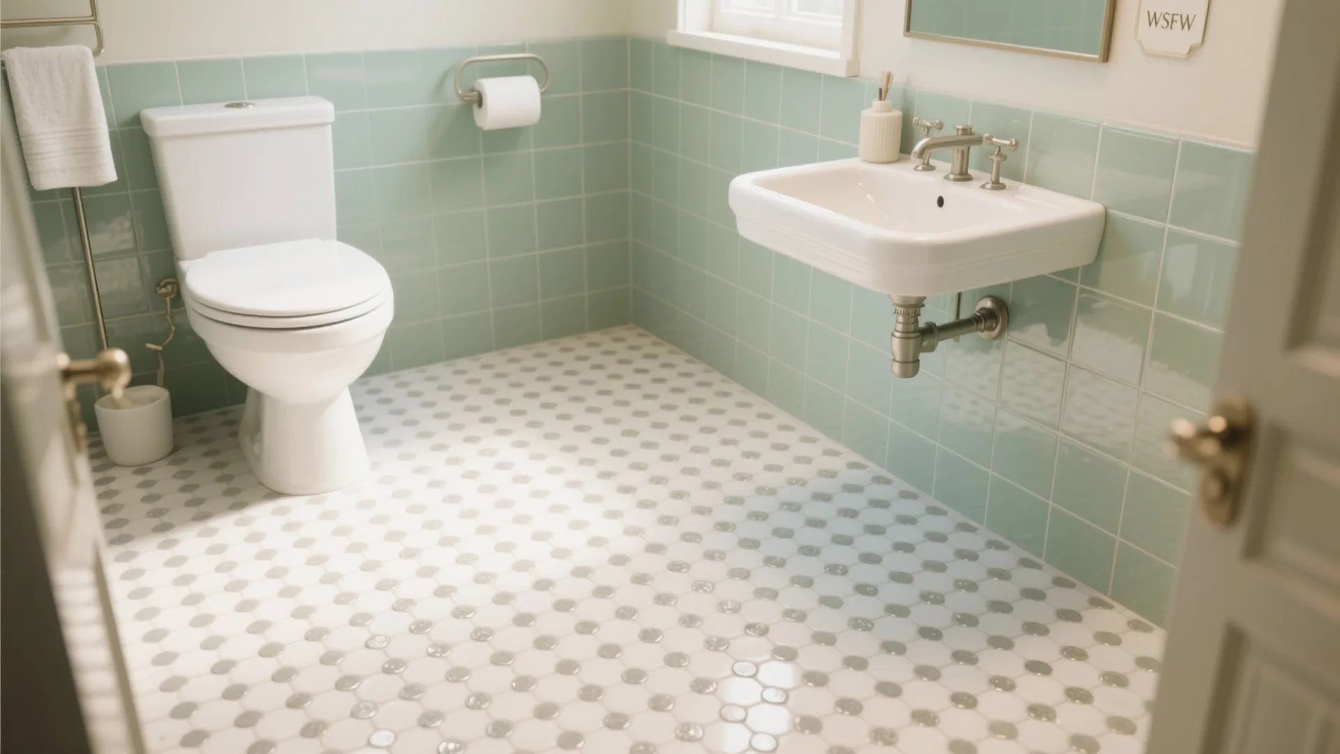 4) Geometric mosaics with a calm color field