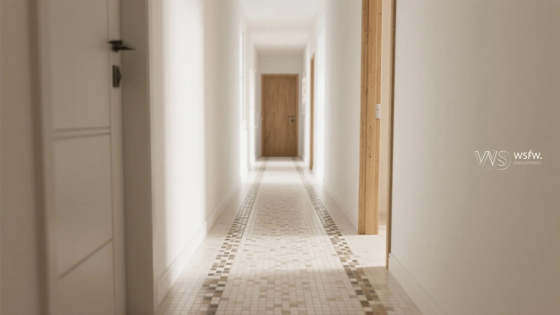 Mosaic ribbon for rhythm and wayfinding