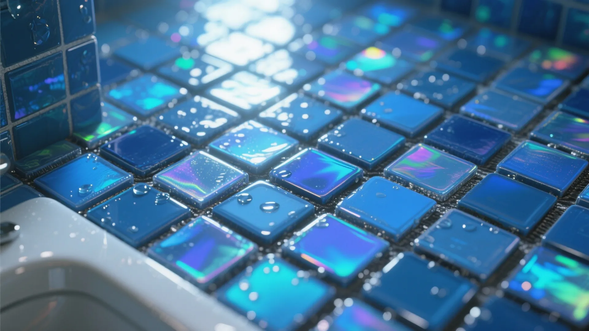 4. Glossy small-scale mosaics for shimmer