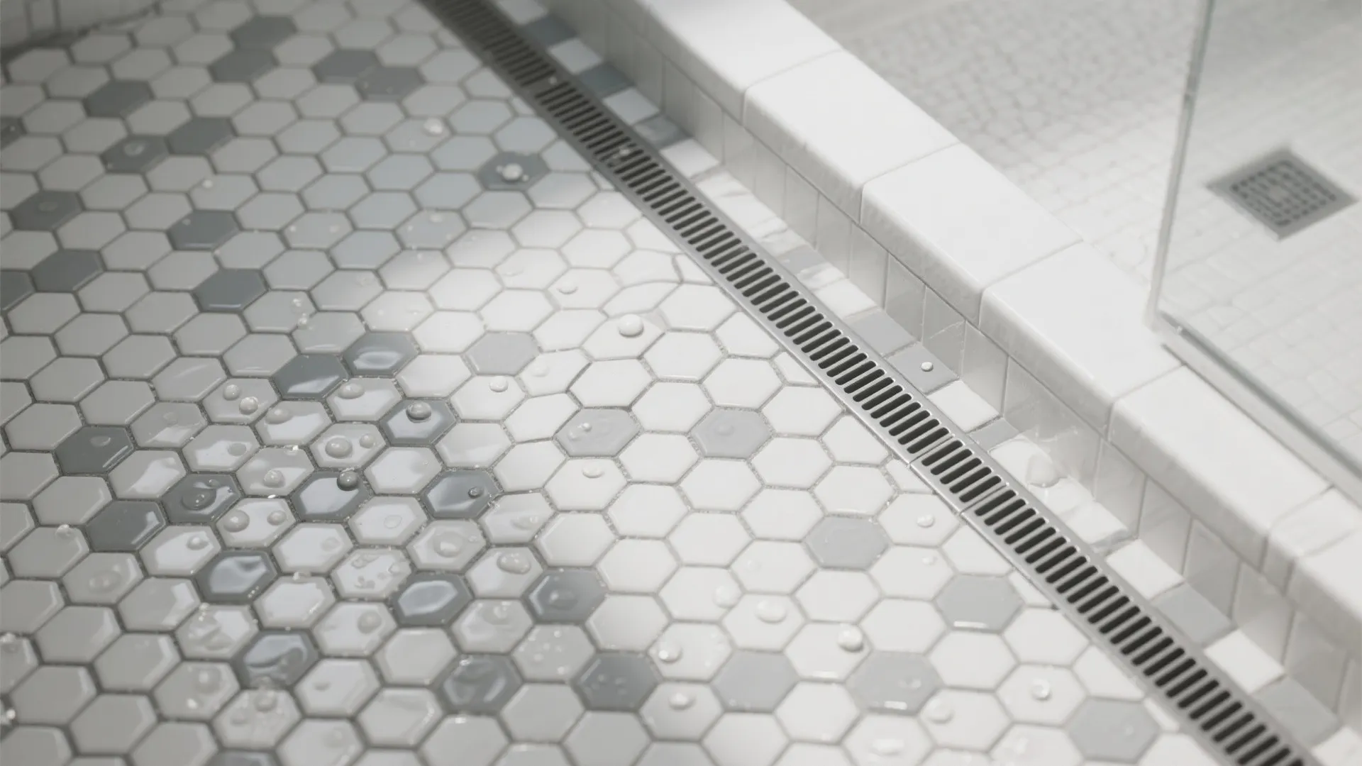 Grip Mosaics in the Shower (Grout Lines = Built-In Traction)