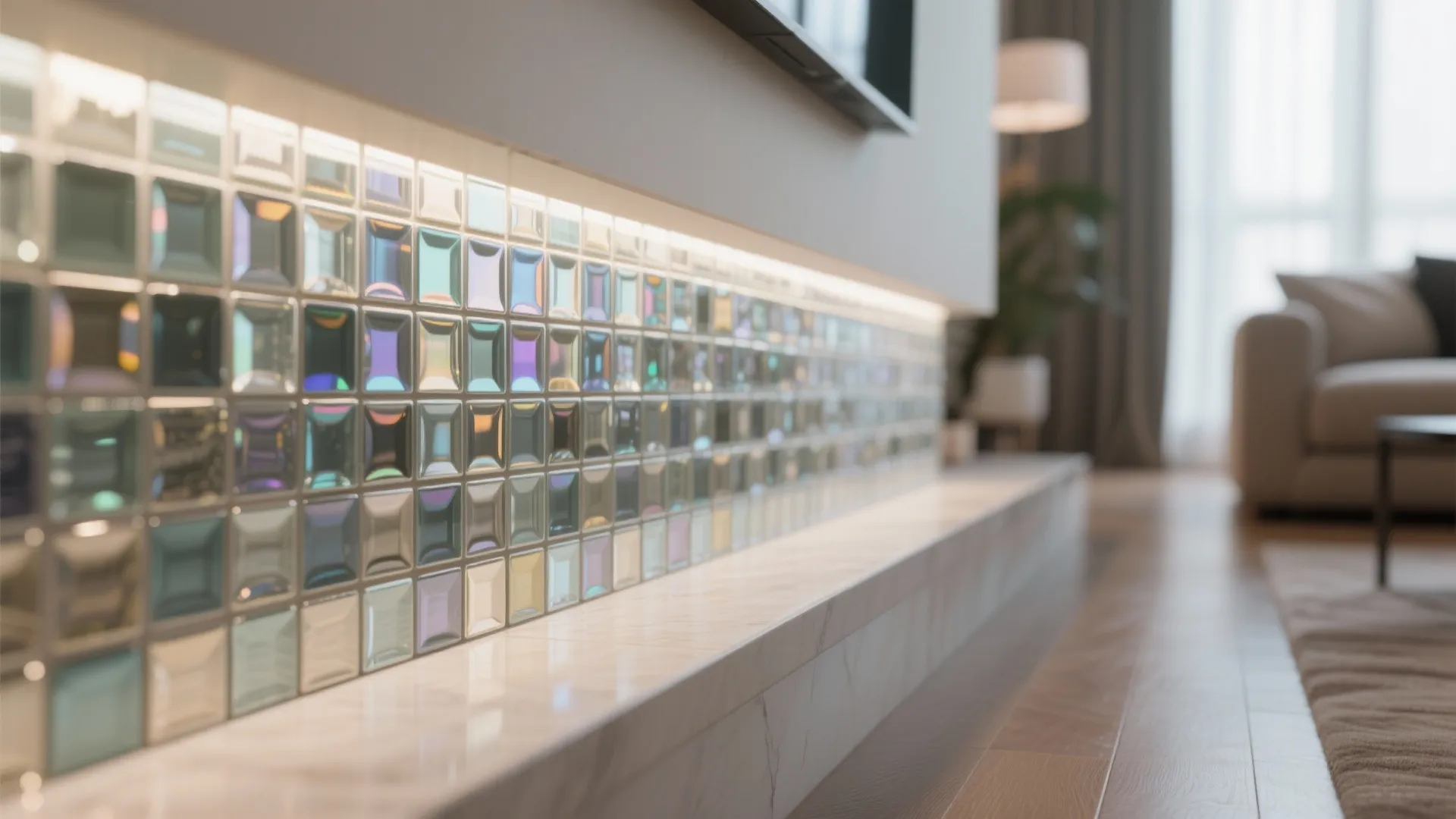 5. Mosaic Tile Strip for Artistic Focus