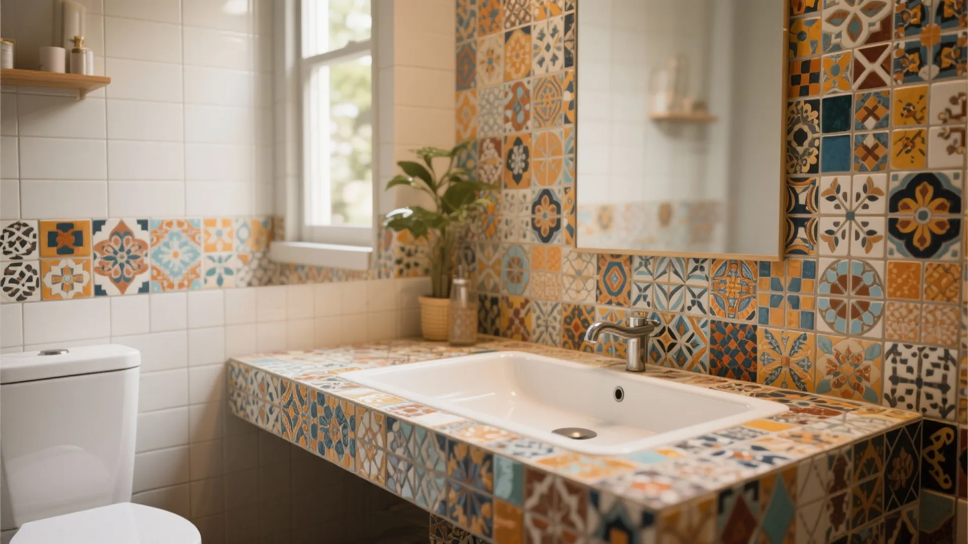 Custom Mosaic Tile Sink