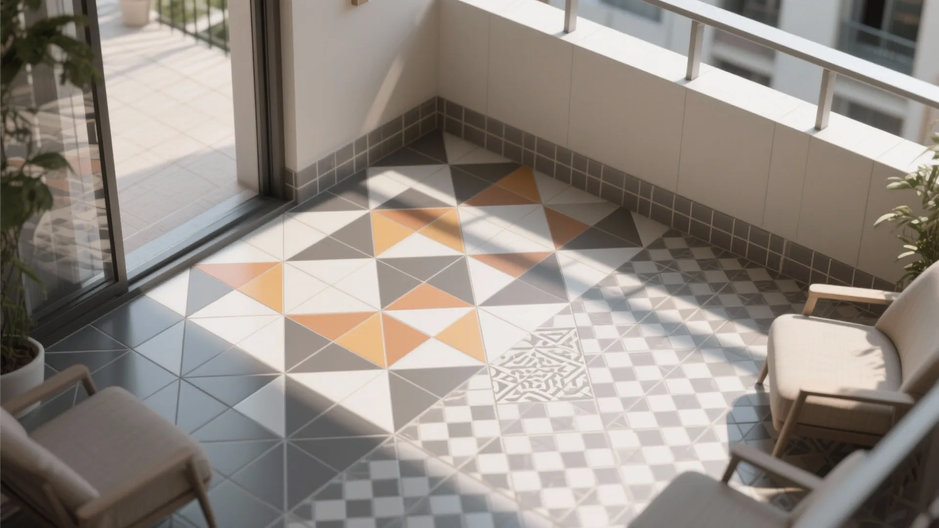 Mosaic Floor Patterns: Your Balcony as a Canvas