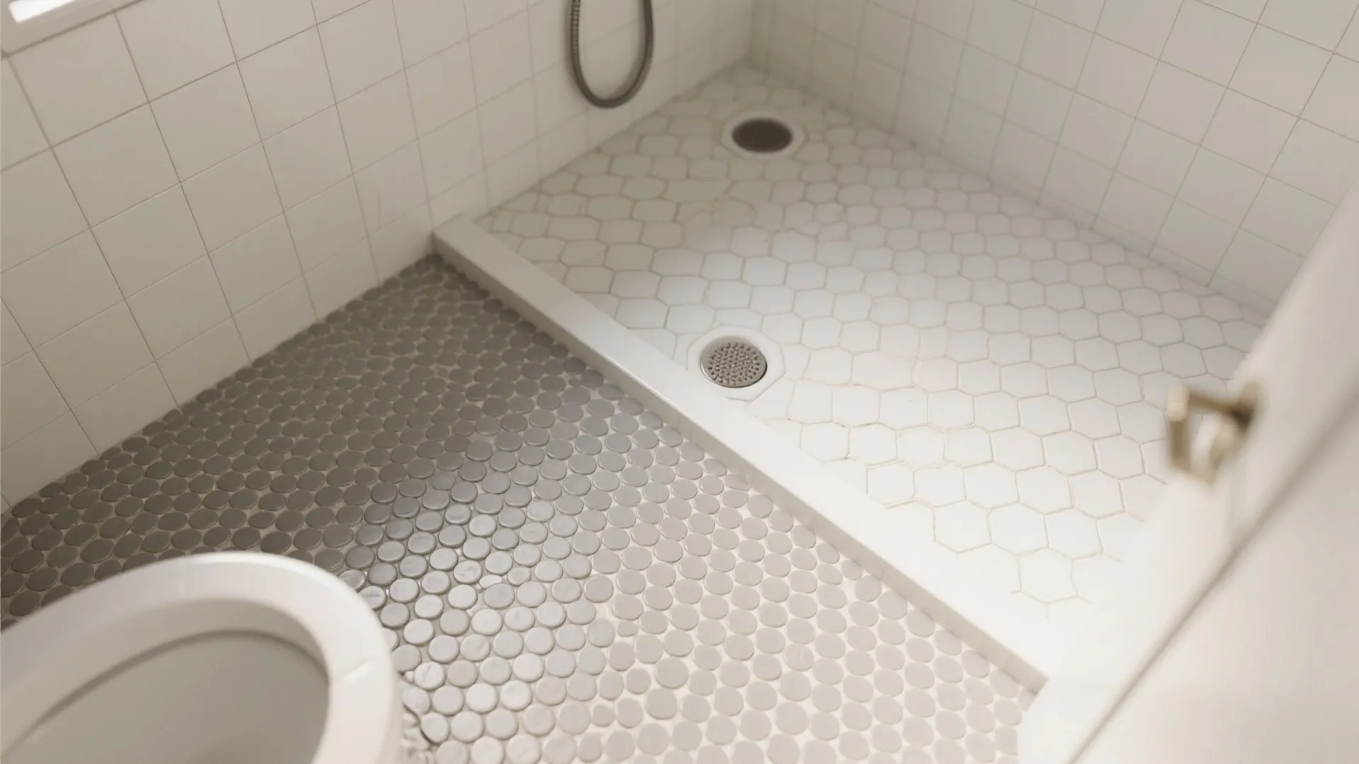 Mosaic grip: penny rounds and hex tiles