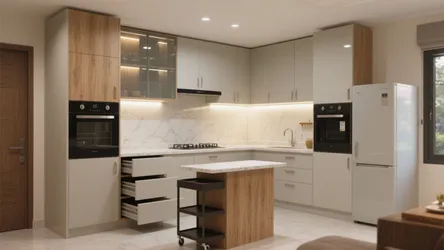 2 BHK Flat in Moshi: 5 Smart Kitchen Design Ideas