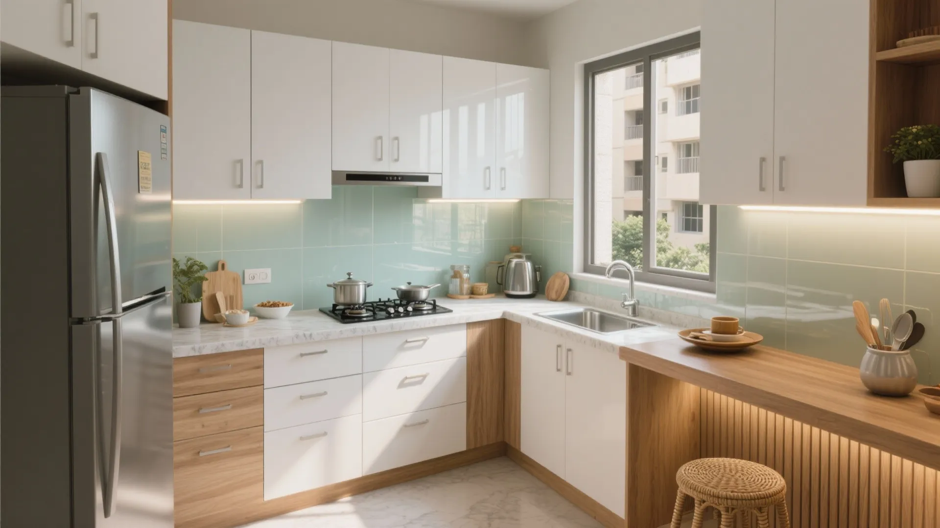 2 BHK Flats in Moshi Pune: 5 Smart Kitchen Design Ideas: Small-space savvy: my pro tips to make a 2 BHK in Moshi feel bigger, brighter, and more functional—starting with the kitchen