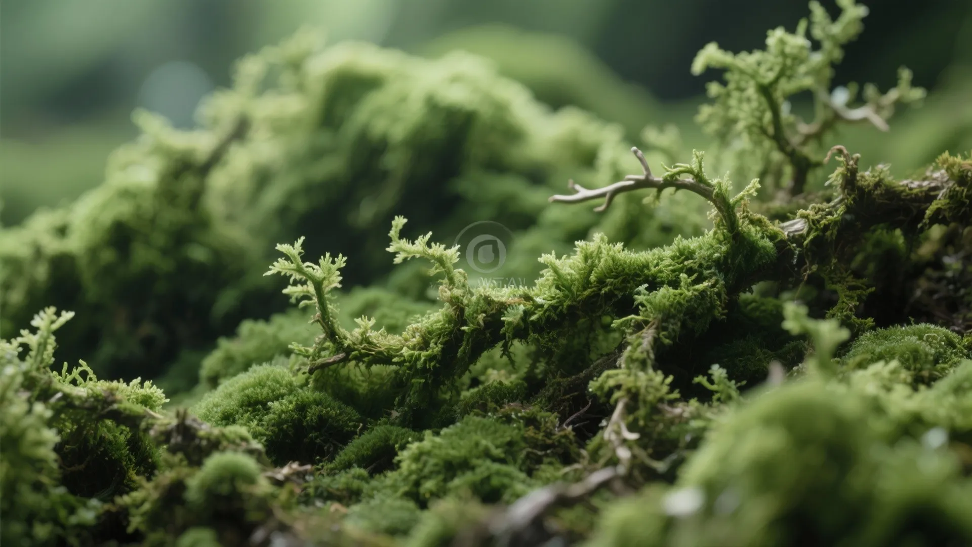 Spa-Like Bathroom with Preserved Moss Panels