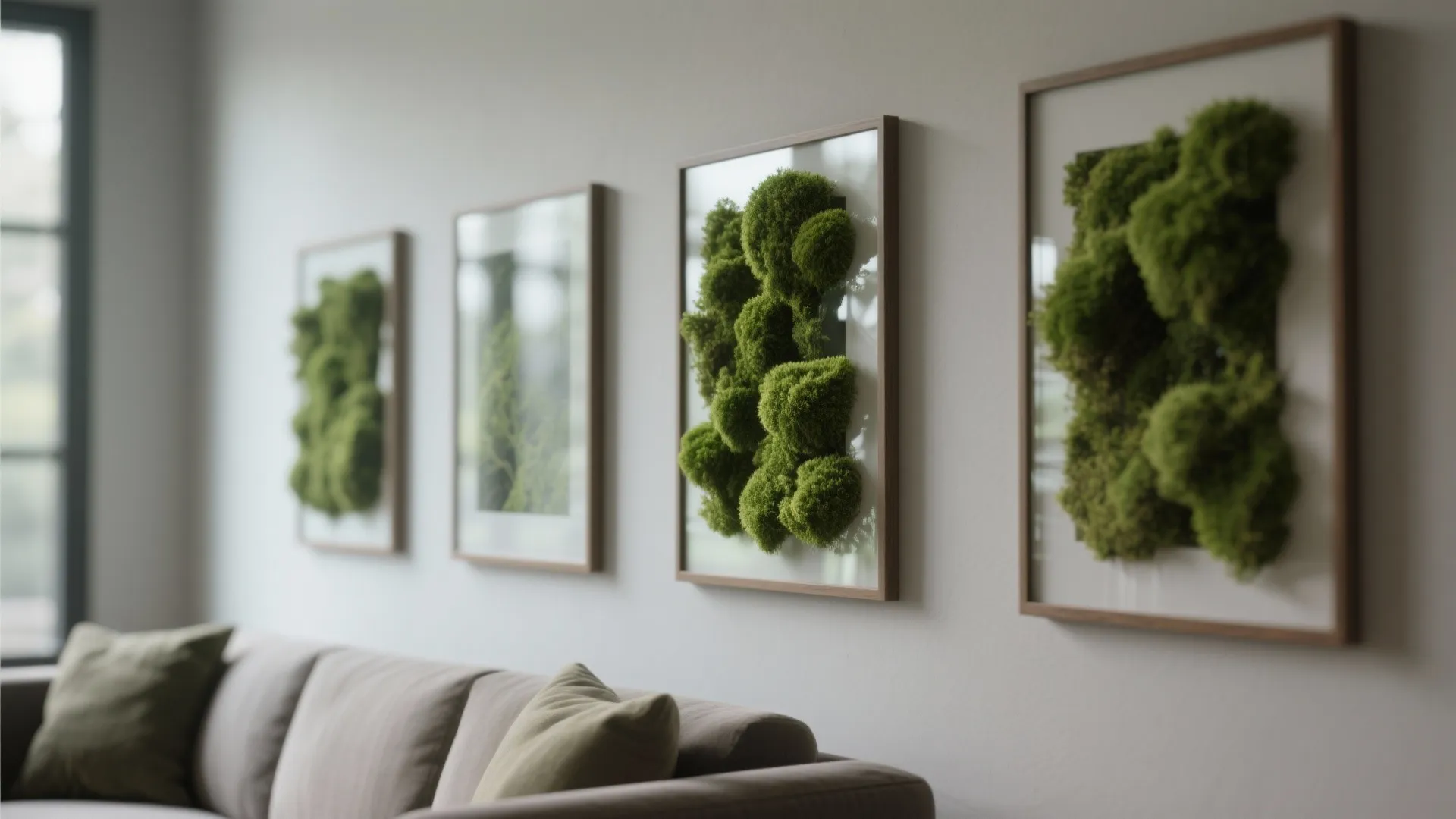2. Moss art frames