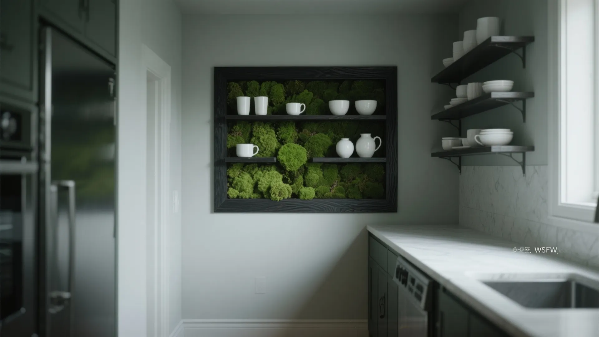 Living Moss Panel for Low-Light Corners