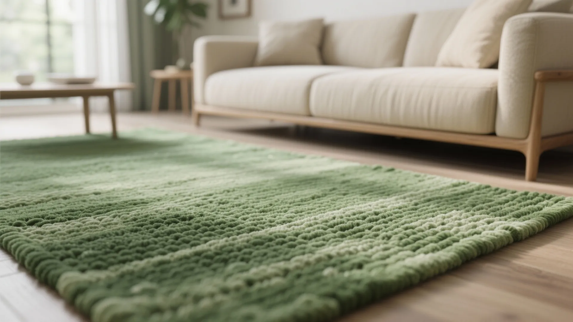 1. Minimalist Moss-Inspired Weave