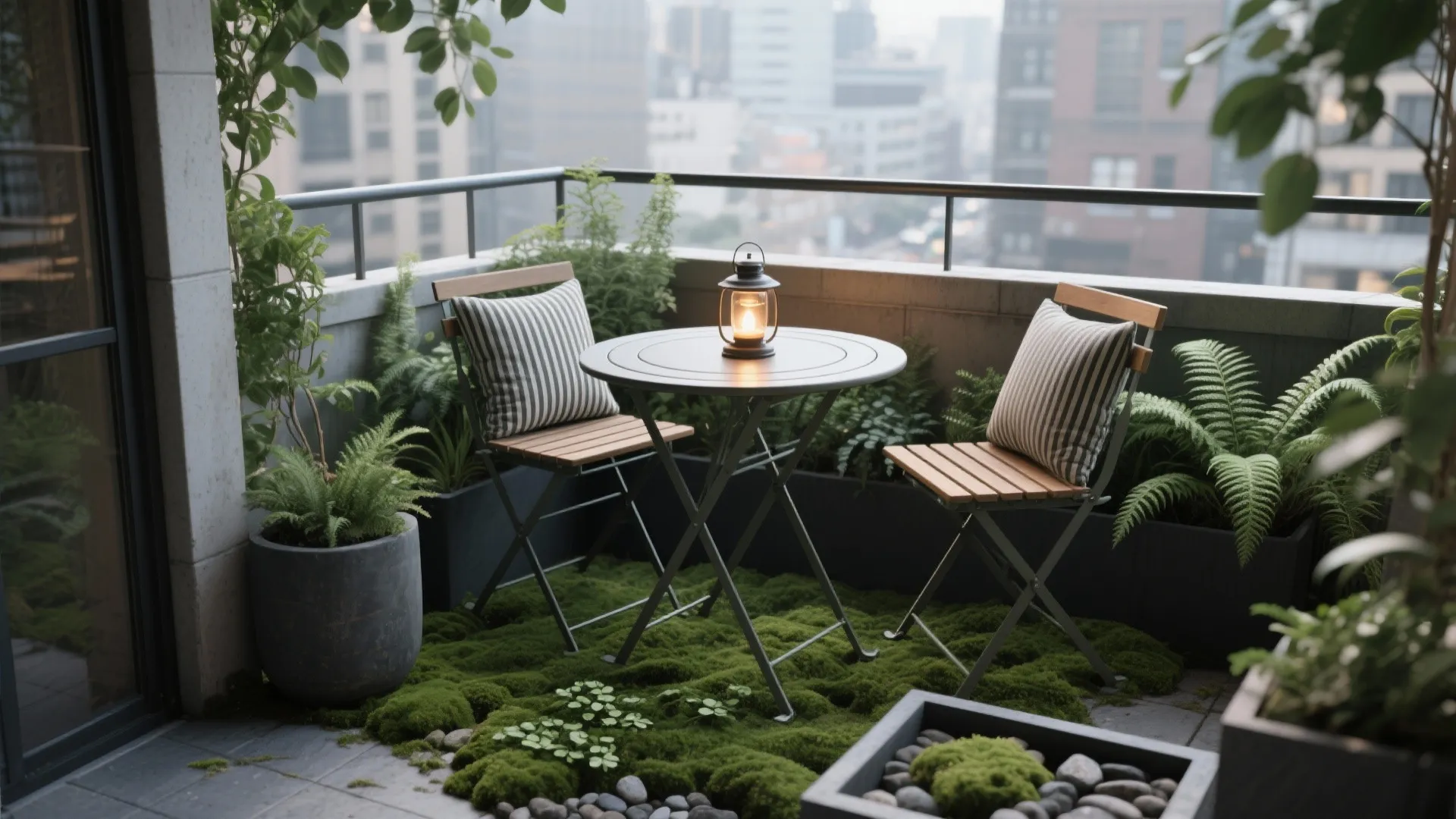 3) Mossy Corner: Seating Nook with Soft Light