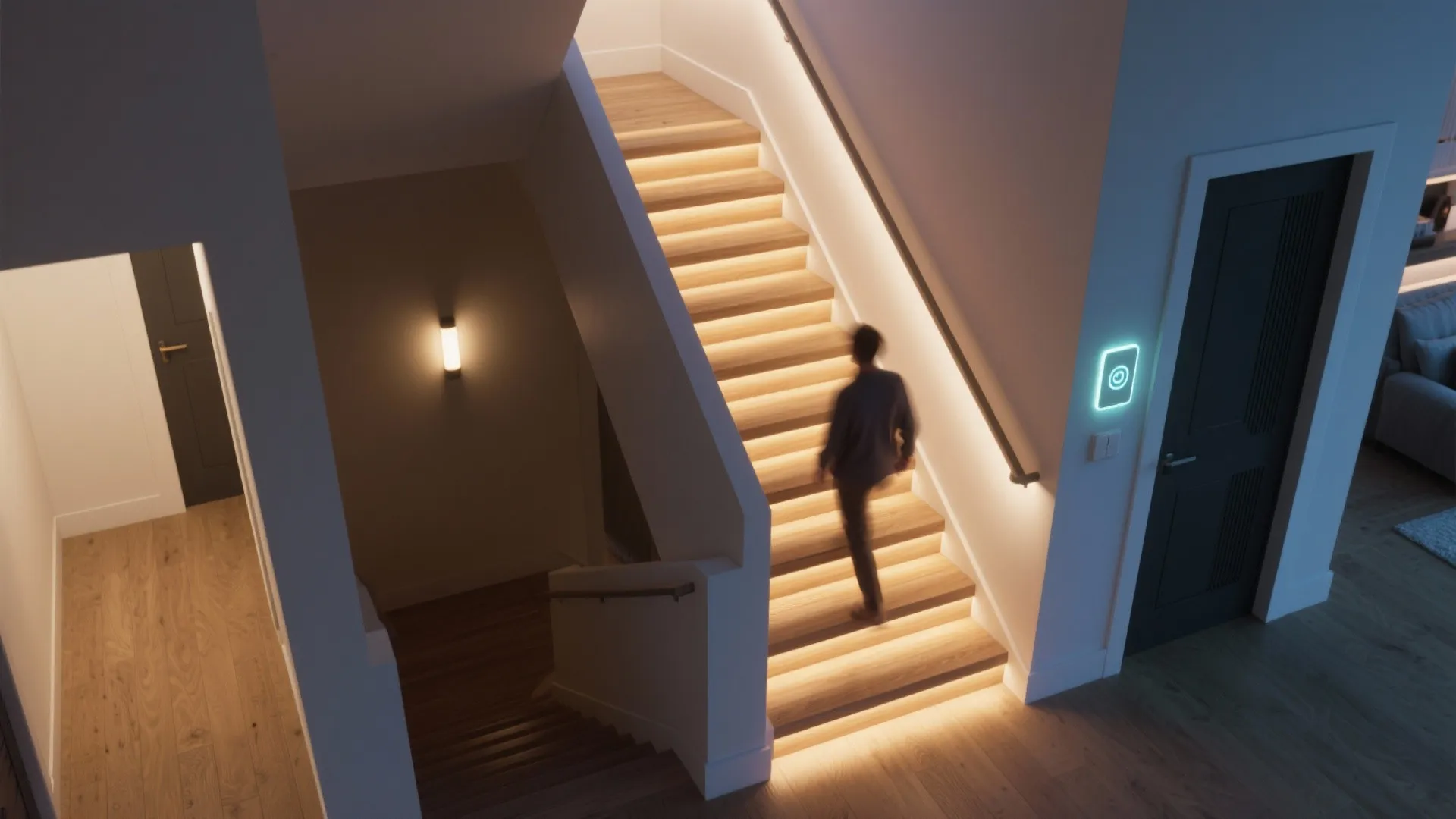 5. Smart motion-activated wall lights