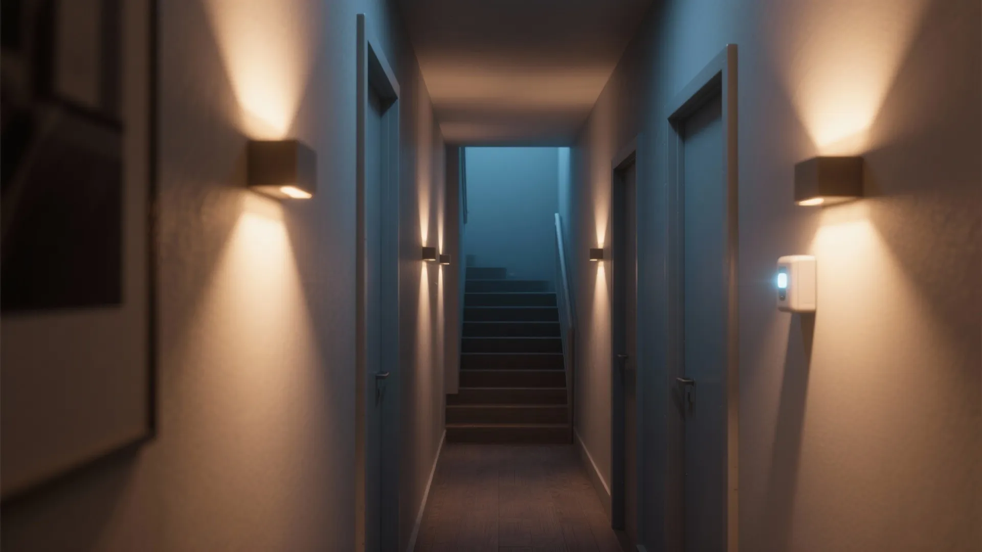 2. Motion-Sensor Hallway Lights