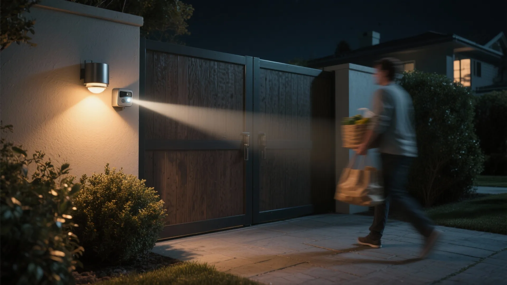 3. Motion-Sensor Sconces for Security and Convenience