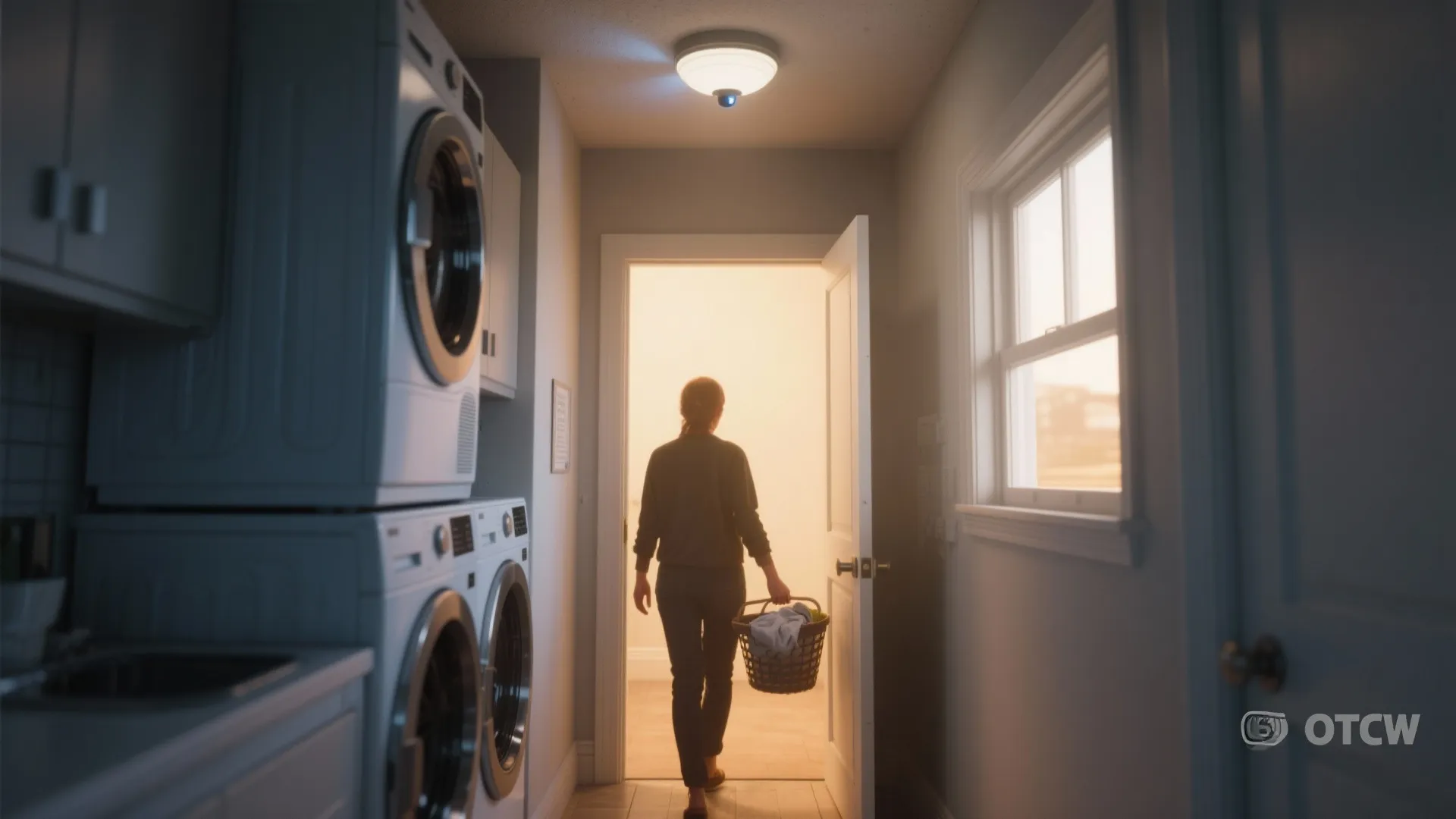 3. Motion-sensor ceiling fixture for hands-full moments