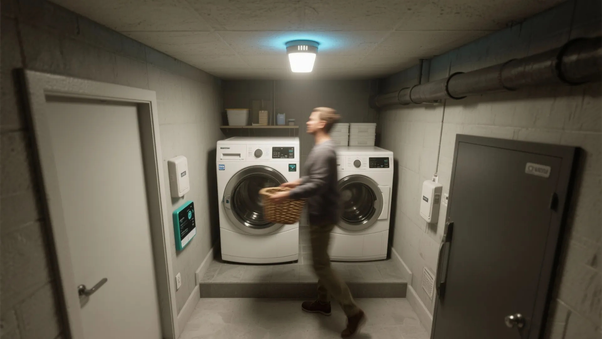 4. Motion-Sensor Ceiling Fixtures