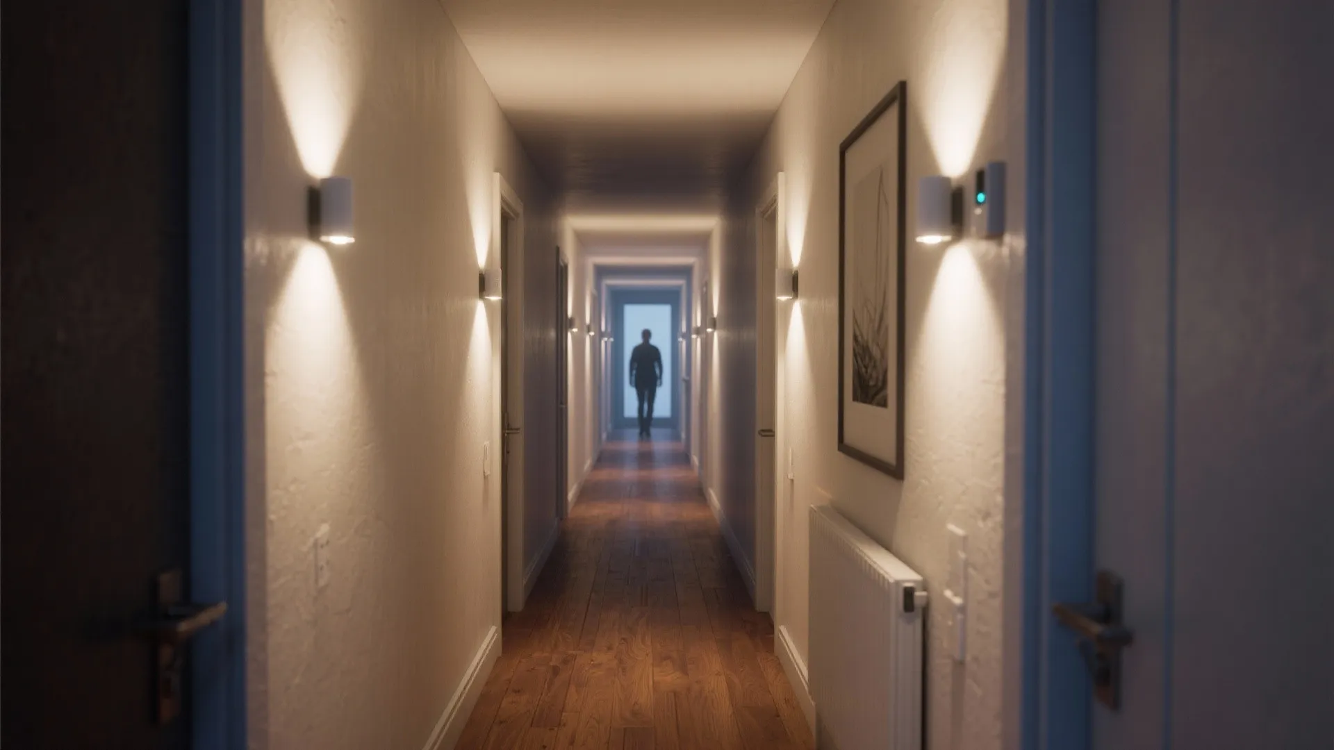 2. Motion-Sensor Corridor Fixtures