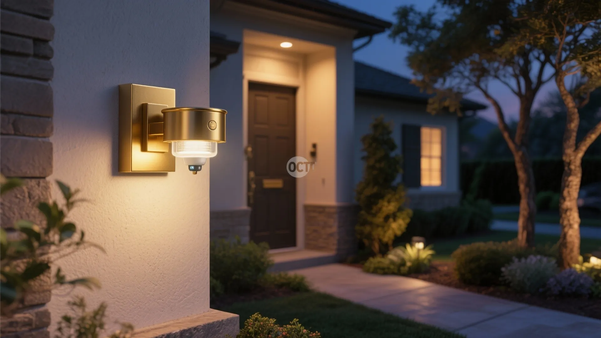 5. Motion-Sensor Gold Sconces for Safety and Style