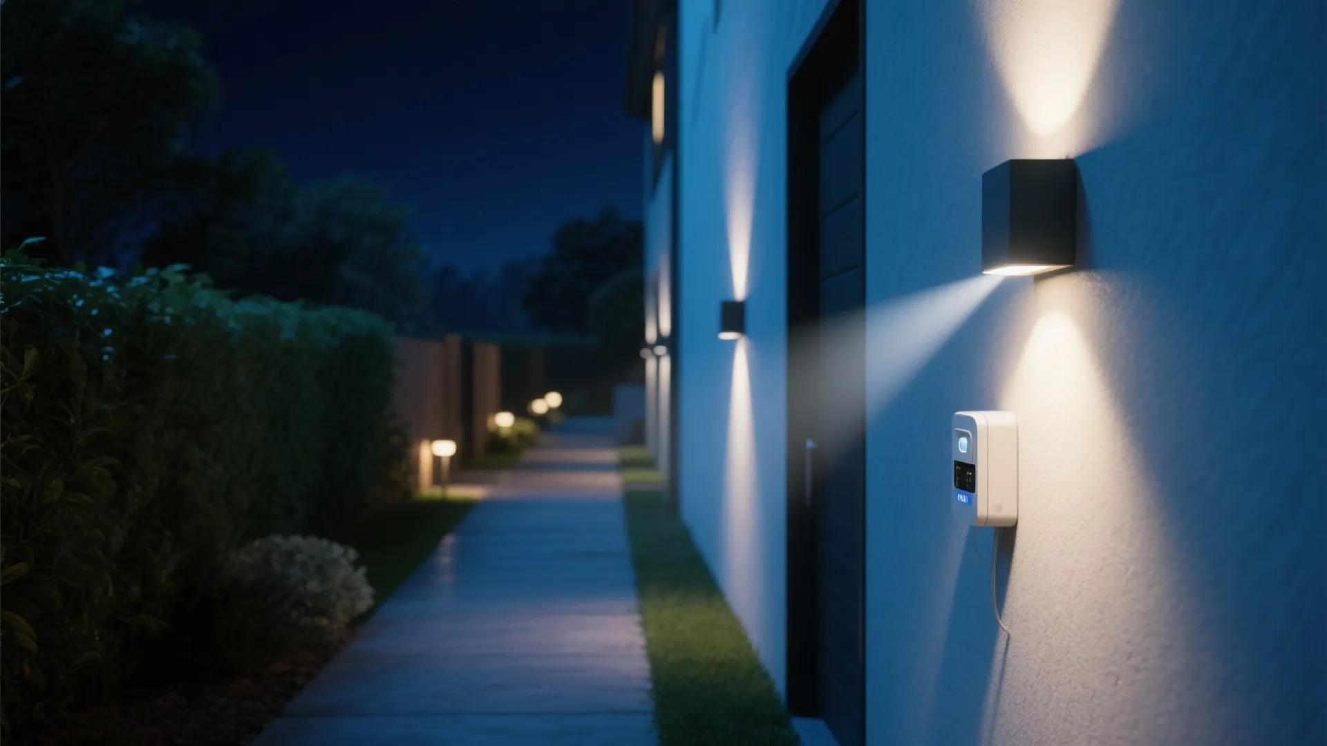 3. Motion-Sensor Wall Lamps