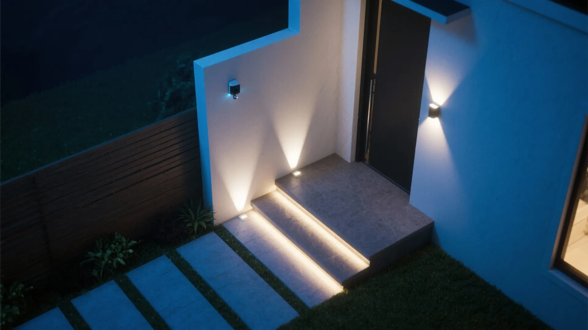 4. Motion-Sensor Accent Lighting