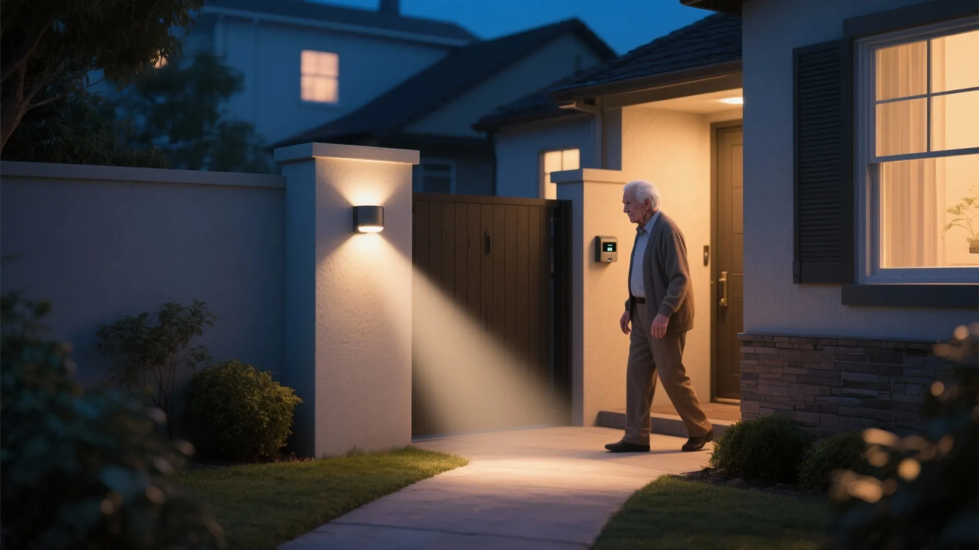 4. Motion-Sensor LED Wall Lights