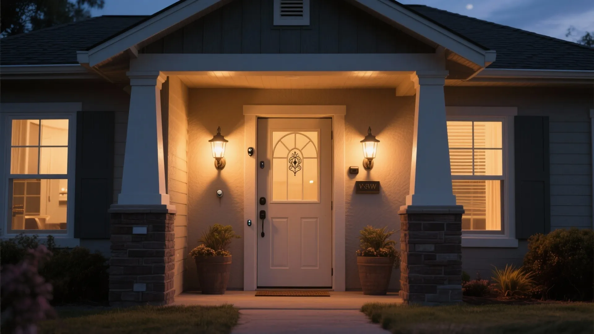 10. Motion Sensor Entrance Lights
