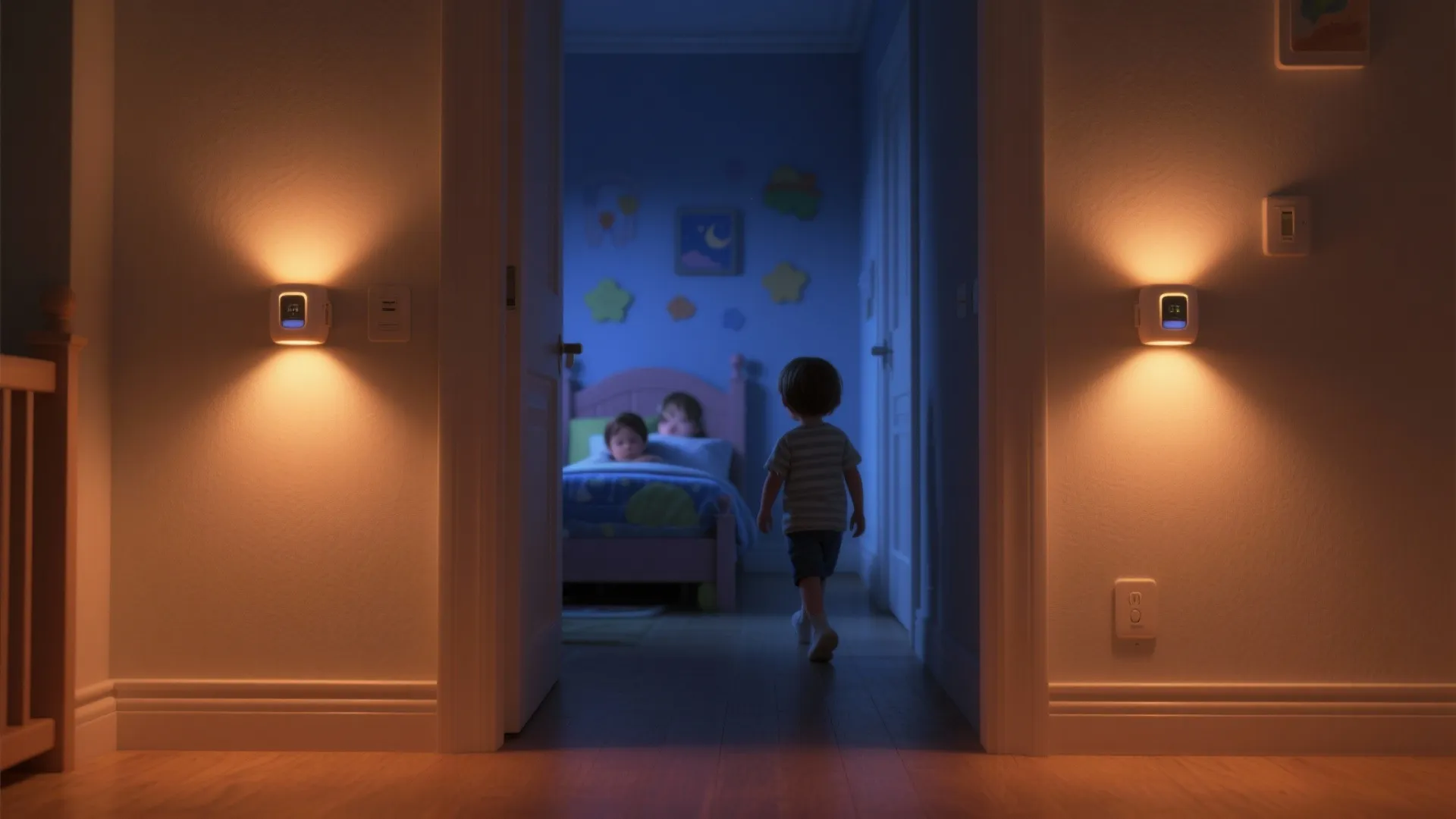 Night lights with motion sensors