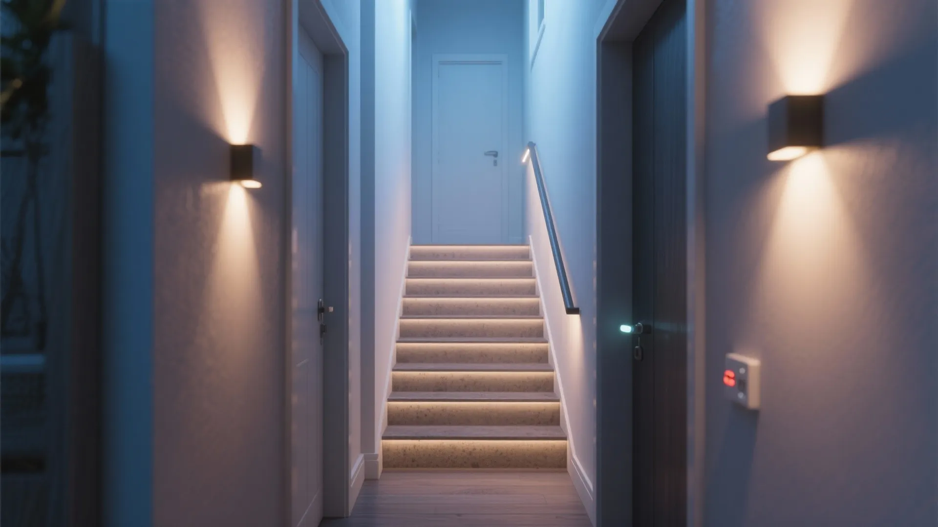 5. Motion-sensor rechargeable corridor and stair lights
