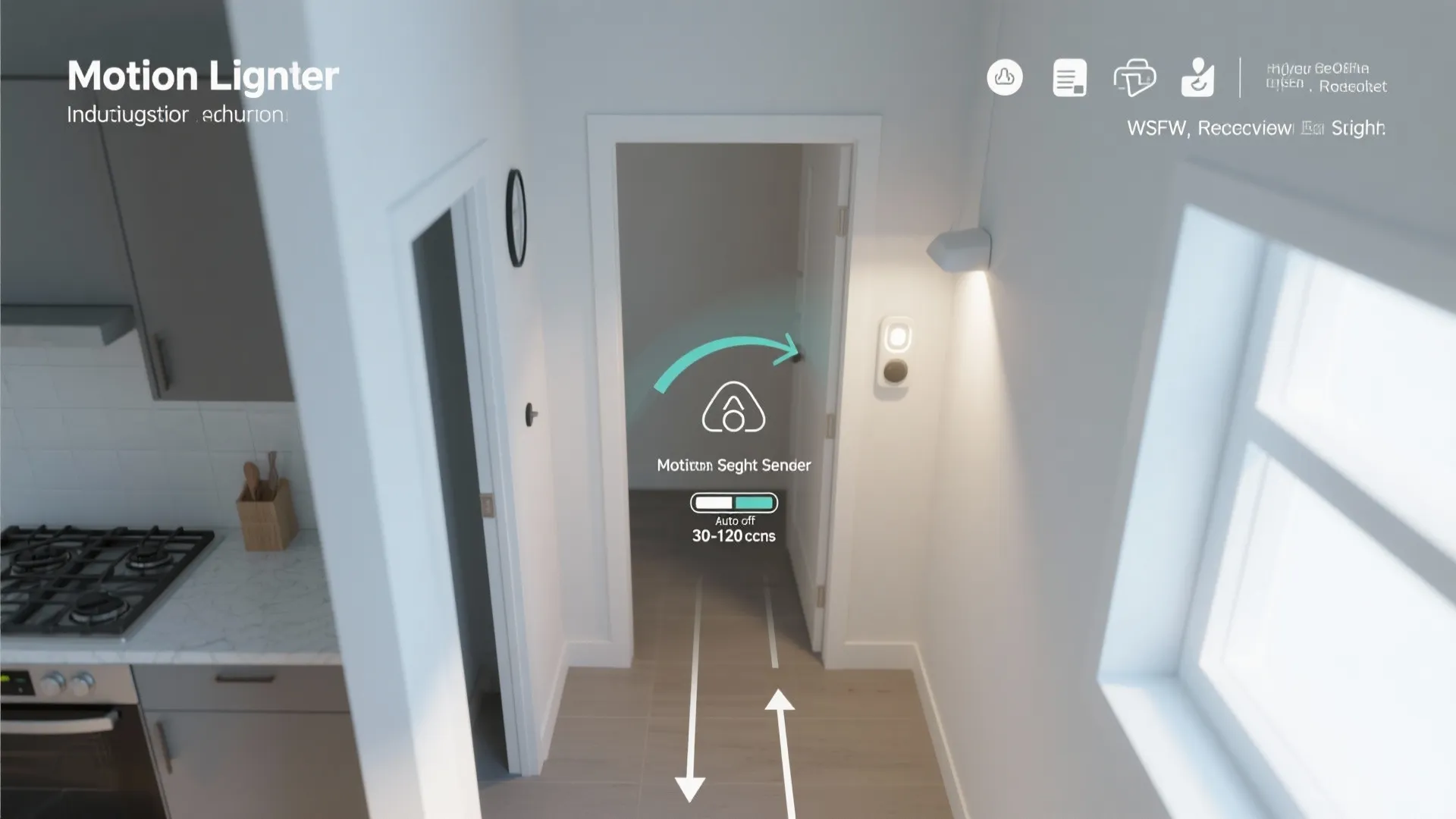 Motion-sensor battery lights for late-night paths