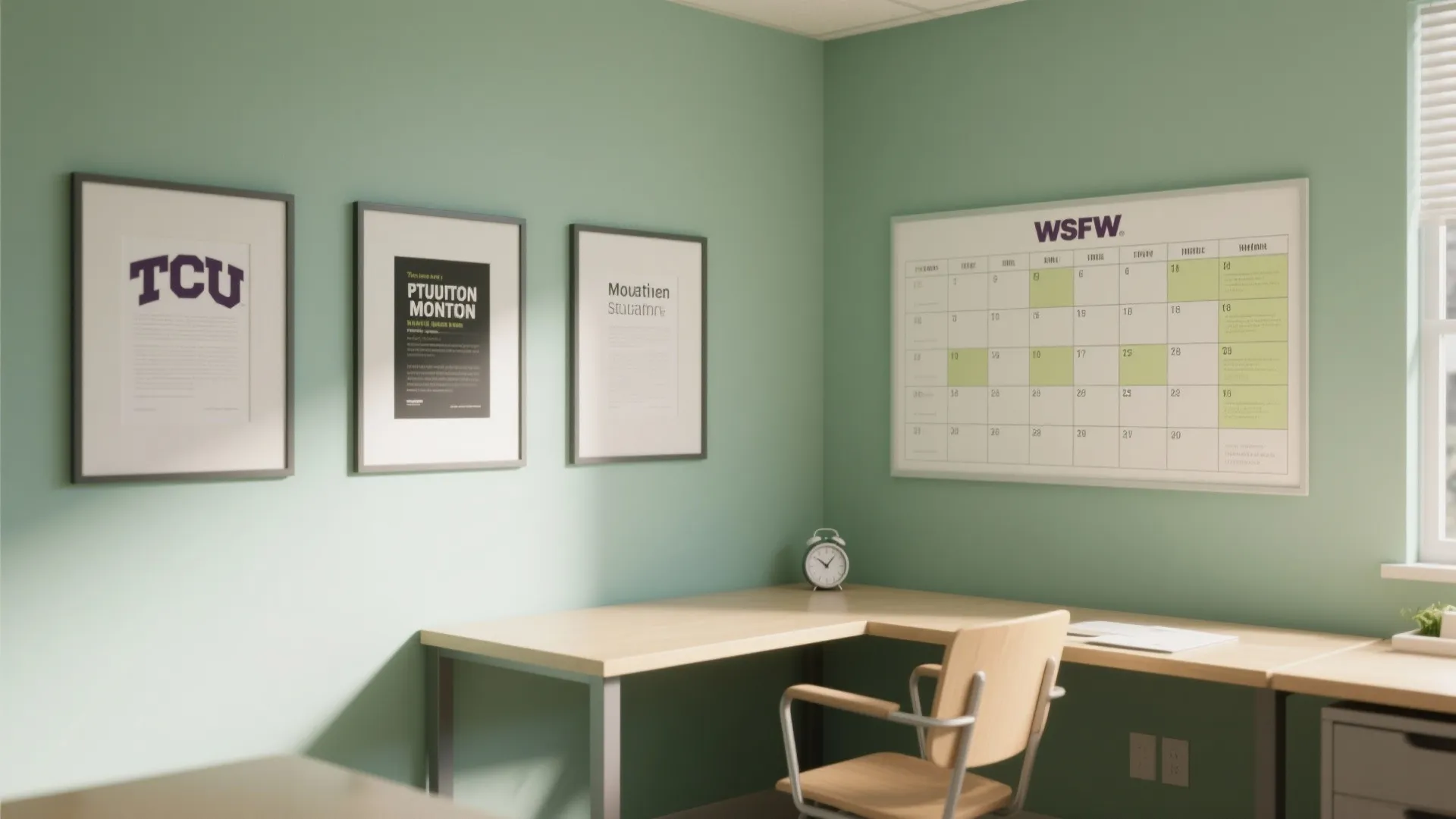 Motivation Wall: Visual Cues Meet Calm Color