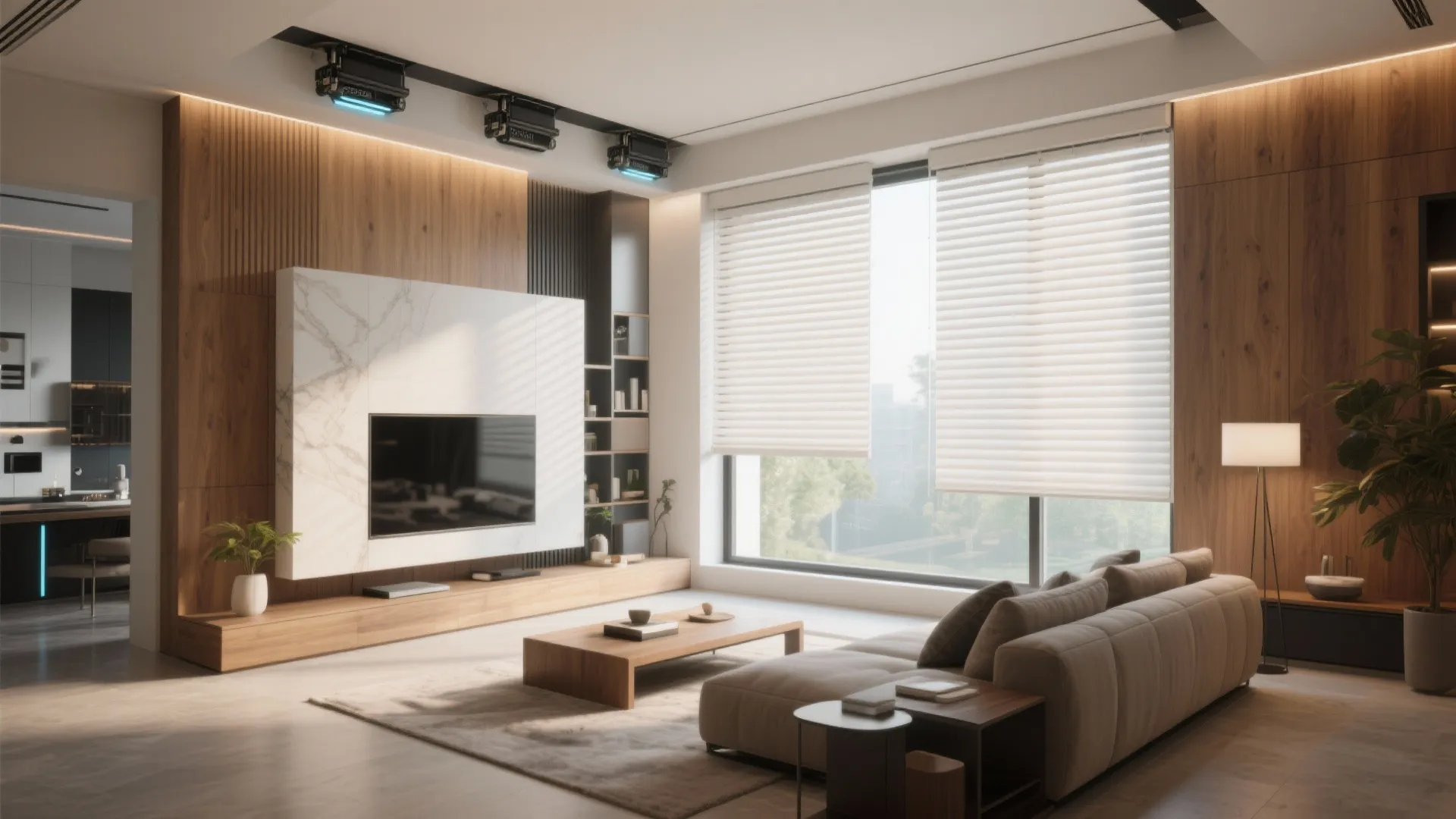 10. Motorised Smart Blinds