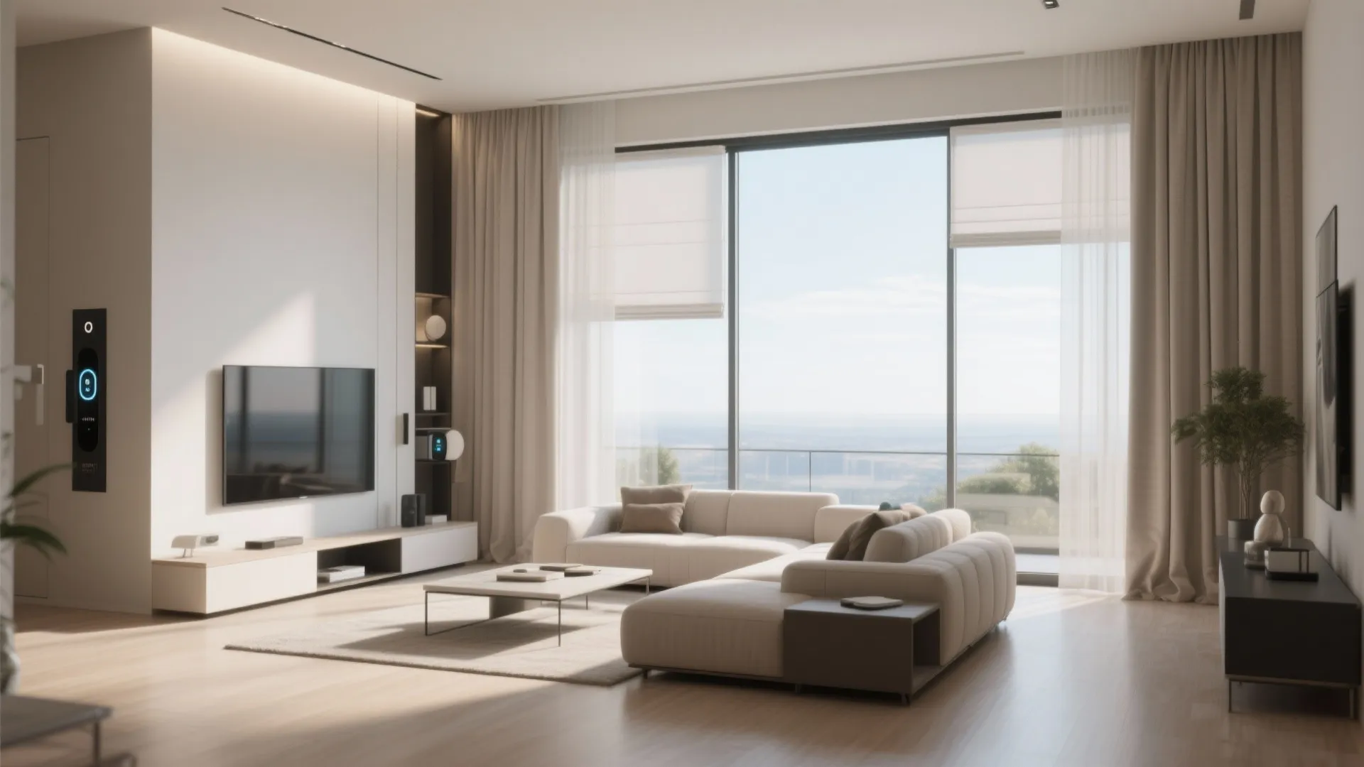 6. Motorized Curtains