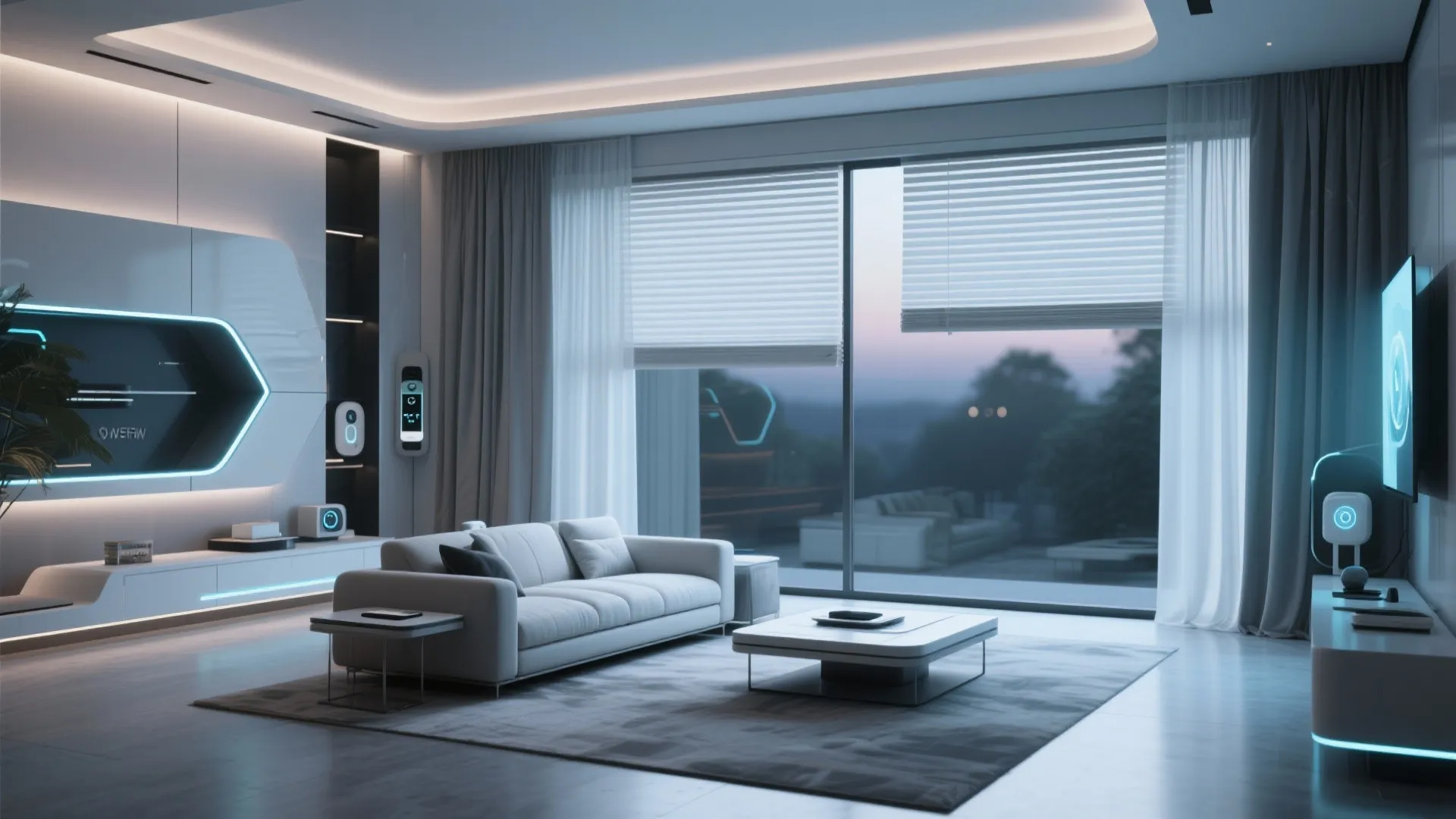 8. Motorized Smart Curtains